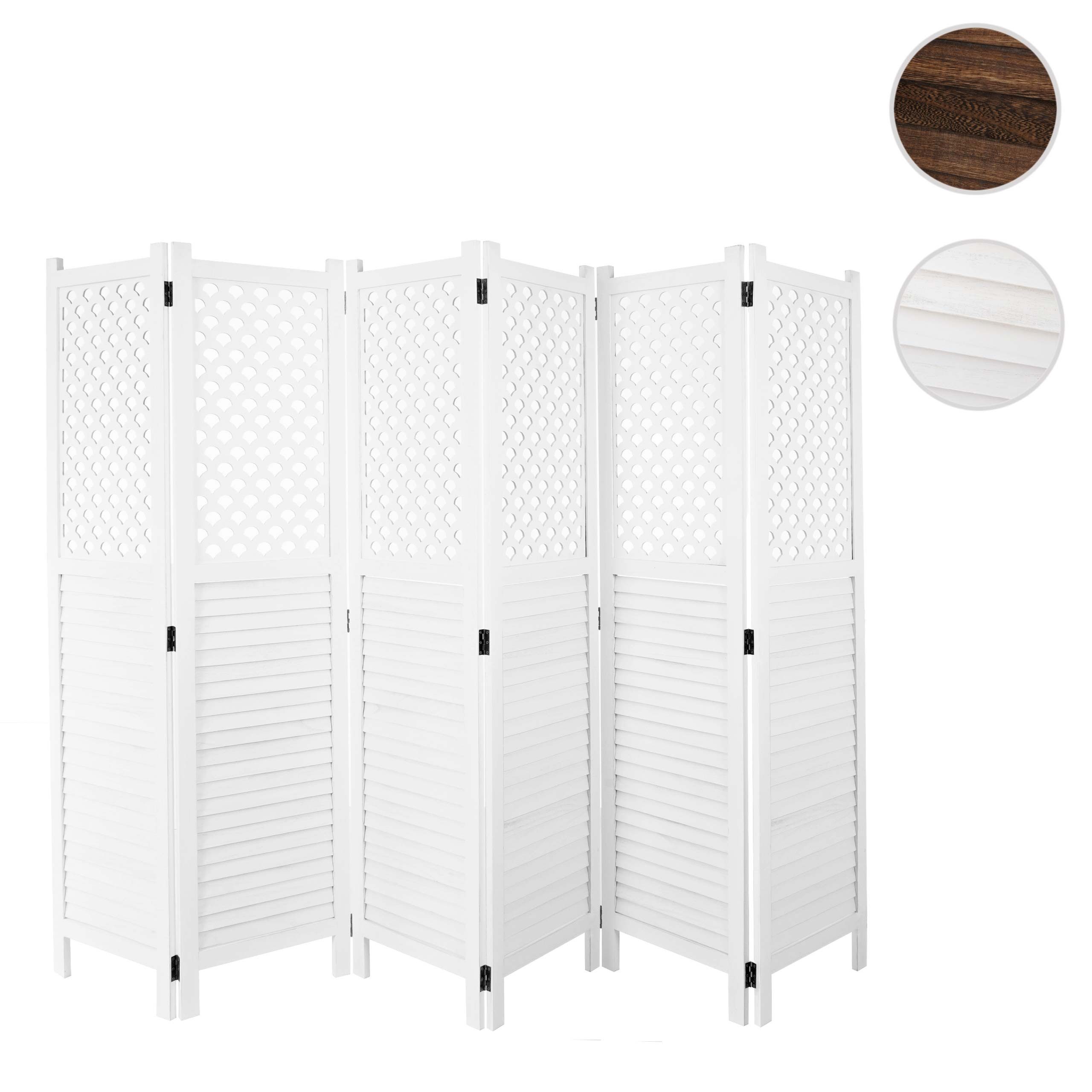 MCW Paravent MCW-A84-6, 6 Paneele, Standfest, Vielseitig verwendbar, Fenste günstig online kaufen