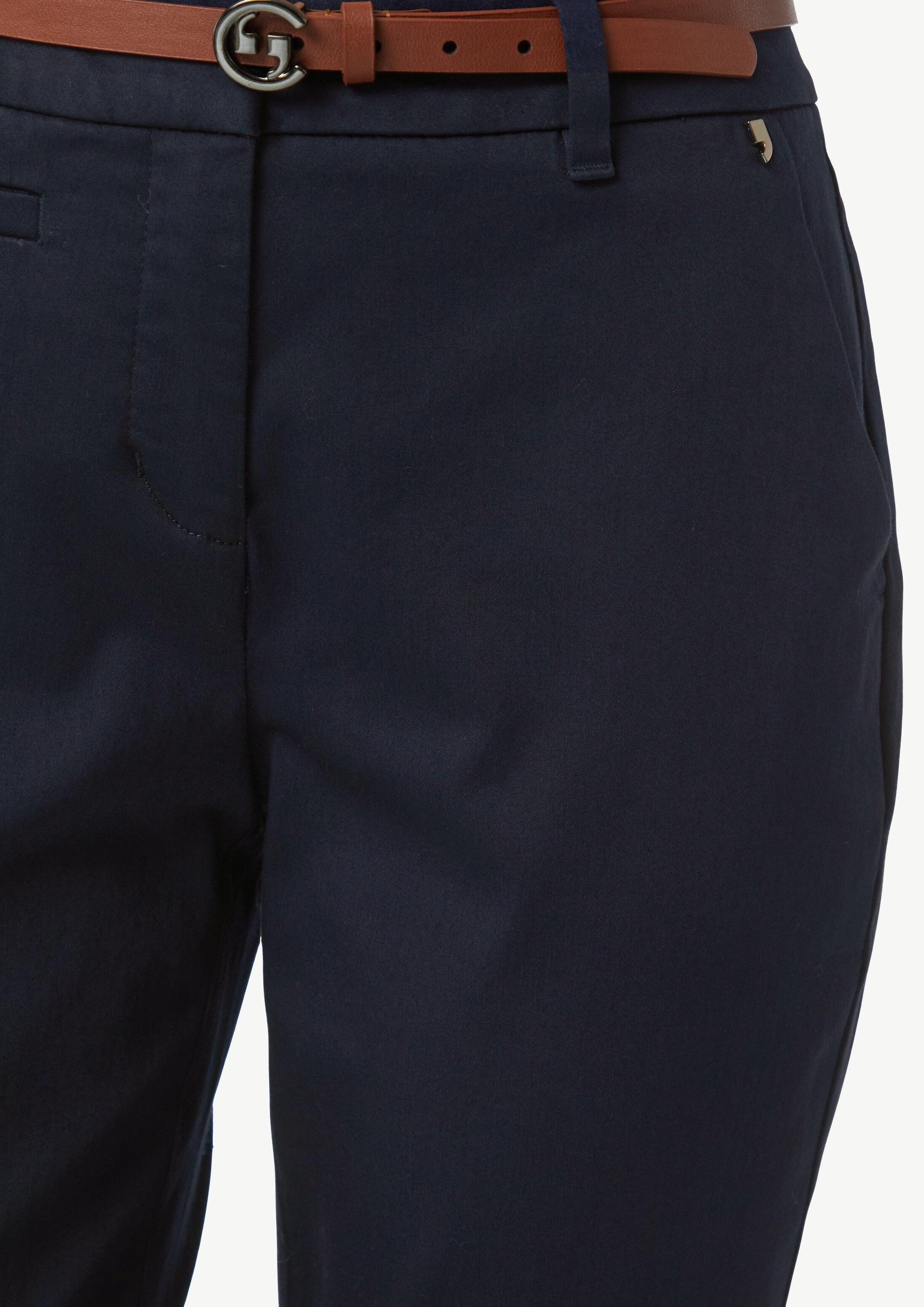 comma Chinos Hose Chinohose mit Gürtel