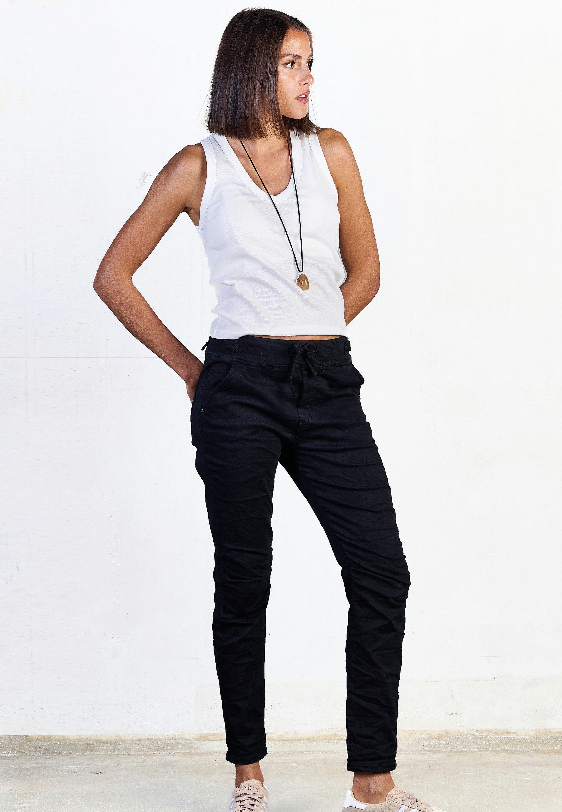 Andijamo-Fashion Stretch-Hose URBAN CHILL JOGPANTS Elastikbund günstig online kaufen
