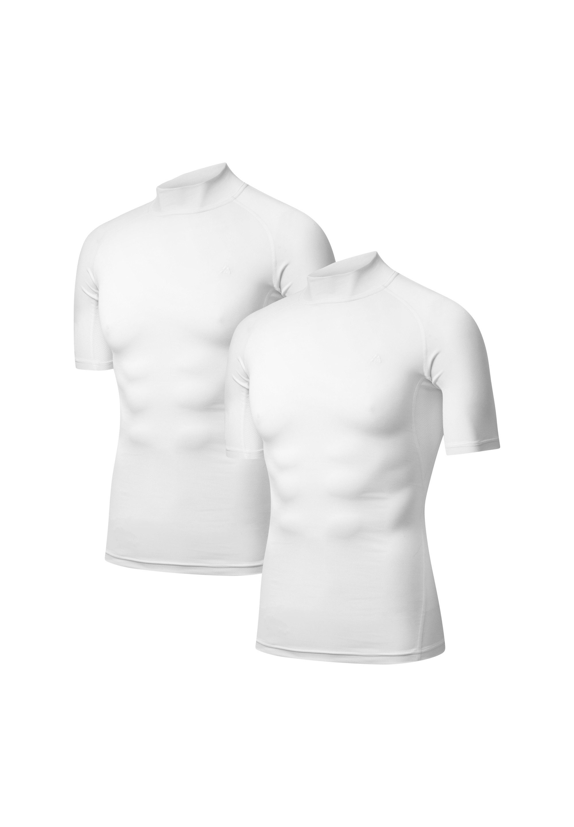 DANISH ENDURANCE Businessshirt Compression SS (2-St) Herren Kompressions-Kurzarm, Atmungsaktiv & Schnelltrocknend