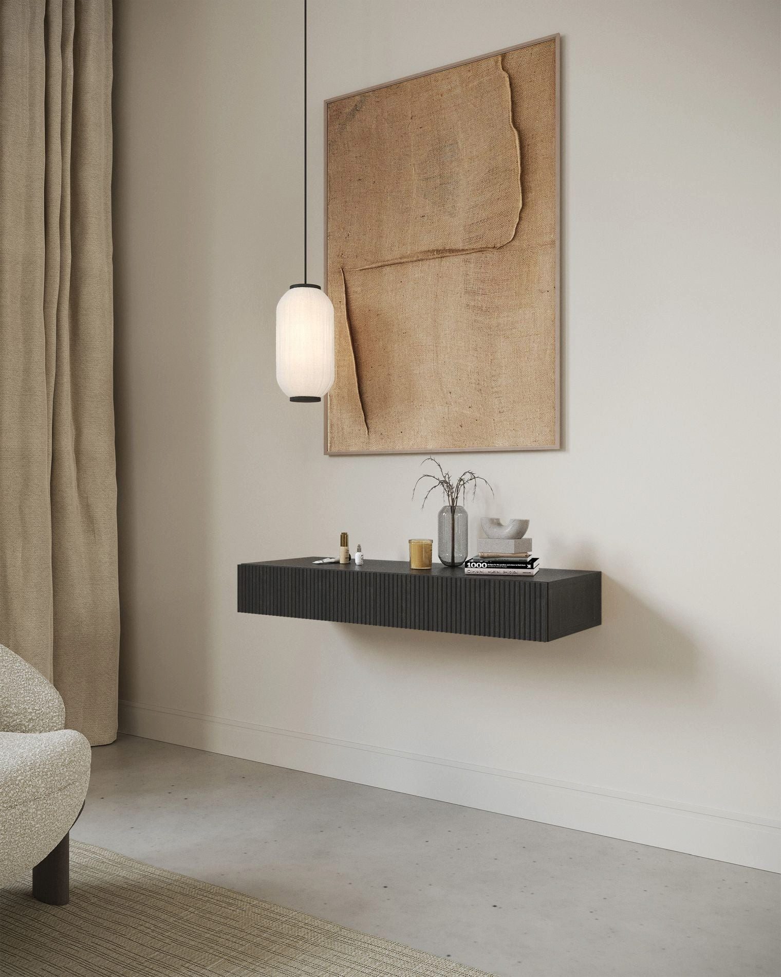 Selsey Schminktisch NOLIE, mit 2 Schubladen, Holznachbildung,110 cm