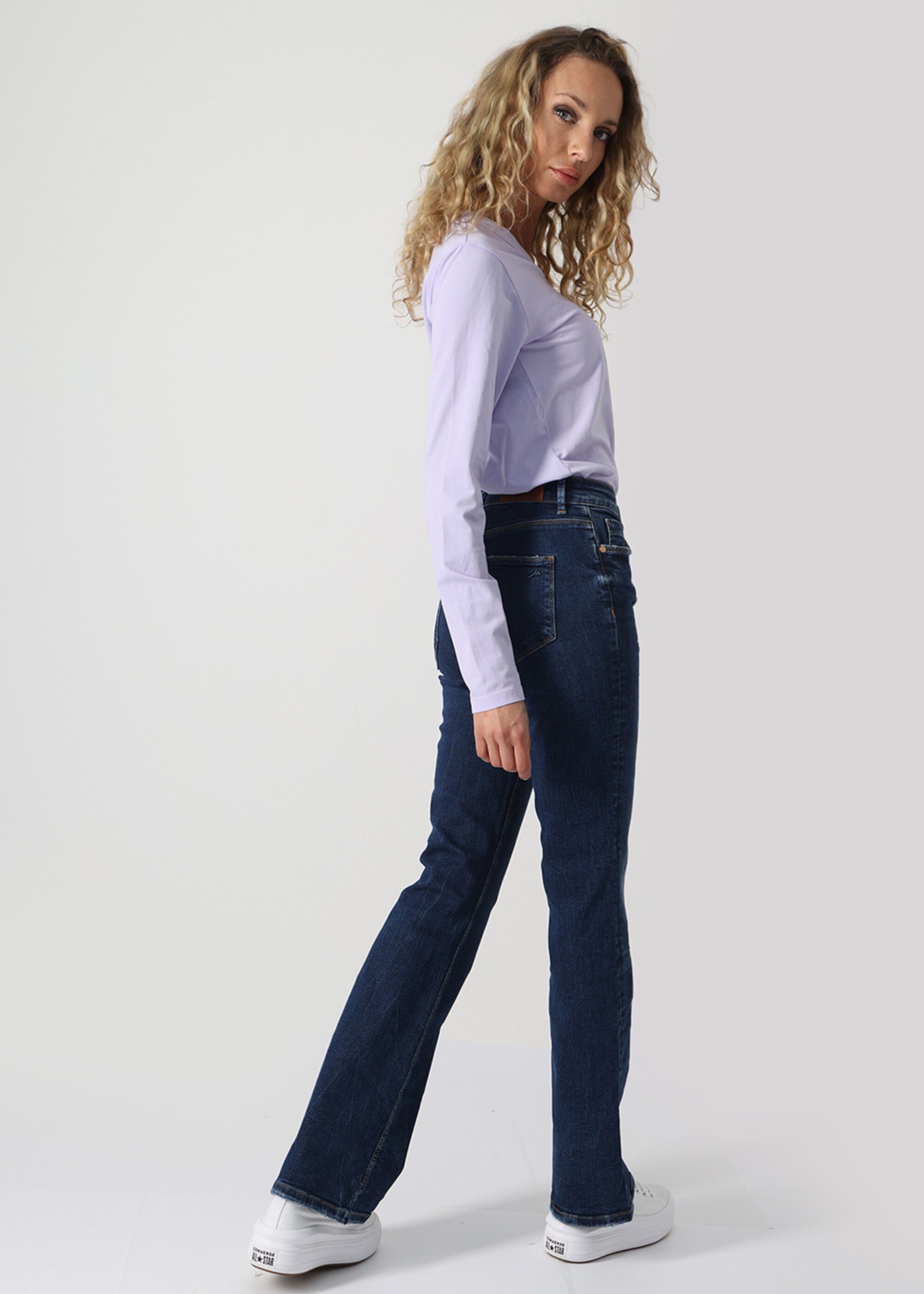 Miracle of Denim Bootcut-Jeans Sina Blue Taltim 3891 aus weichem Baumwollstretch