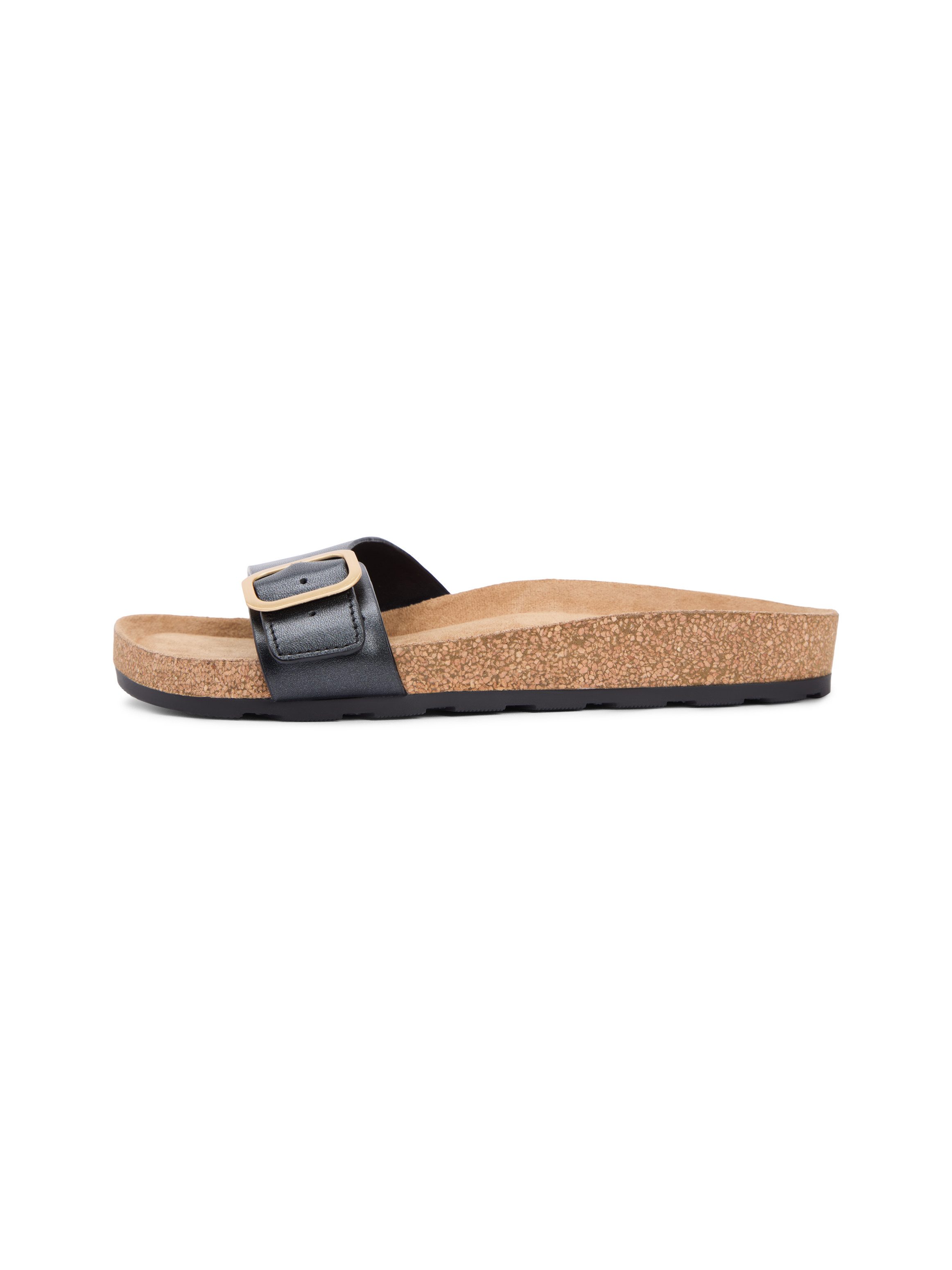Tommy Hilfiger TH CLASSIC CORK SANDAL PEARL LTH Pantolette Strandschuh, Pool Slides, Flat mit Logoemblem – Bild 5 von 5