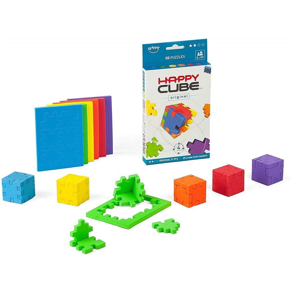 für 6er ab Box, Original Pack, HAPPY Jahren Puzzleteile, Cardboard Kinder CUBE 3D-Puzzle 5