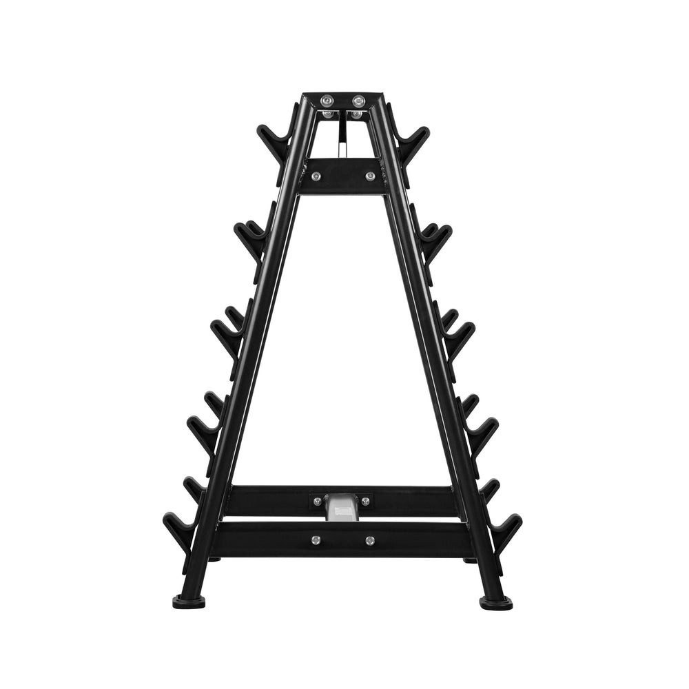 HMS Langhantelständer Hantelständer Hantelablage Gewichtregal, (Spar-Set, 1-St., 79 x 84 x 114 cm stabil), 10 Langhantel-Ablagen, Stahl, bis 300 kg