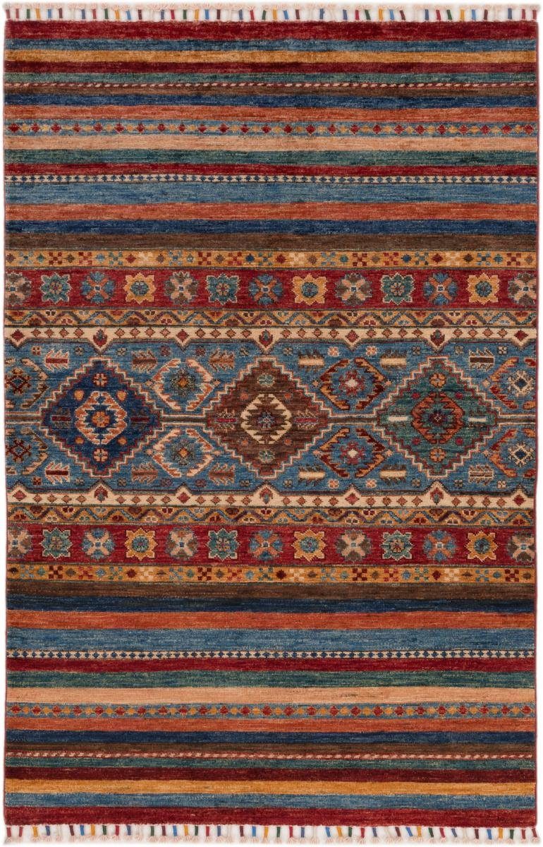 Orientteppich Arijana Shaal 101x154 Handgeknüpfter Orientteppich, Nain Trading, rechteckig, Höhe: 5 mm