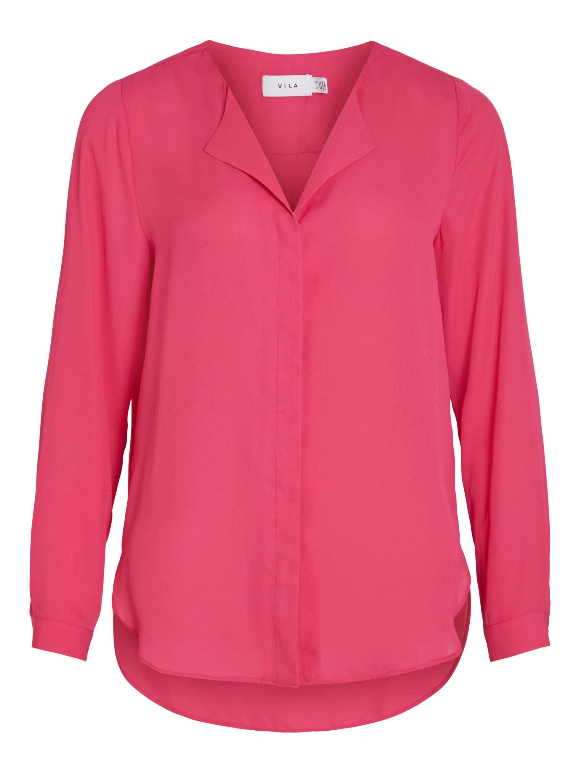 Vila Klassische Bluse Bluse pink yarrow