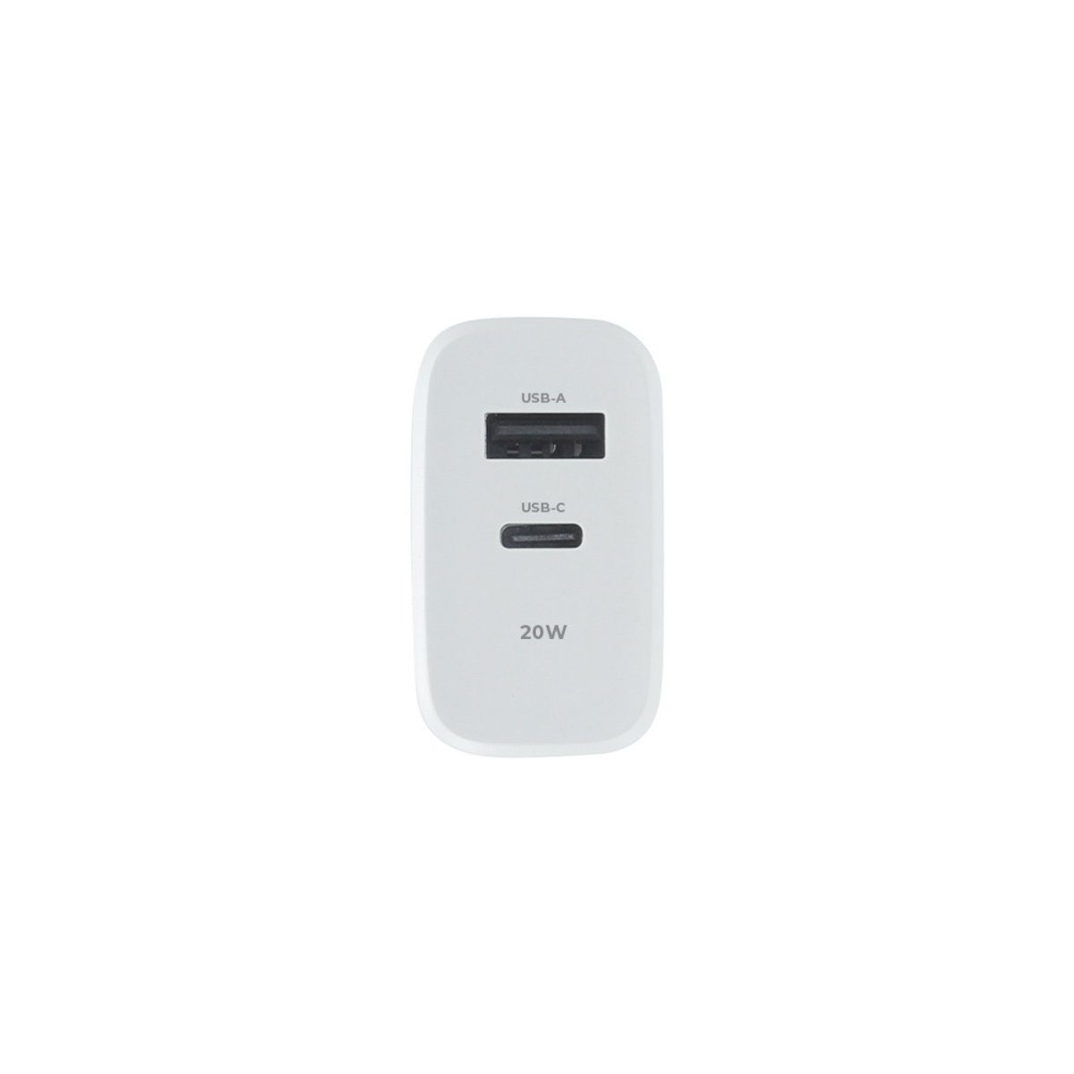 MaXlife Maxlife MXTC-10-20AC PD QC Ladegerät 1x USB-C 1x USB 20W weiß Smartphone-Ladegerät
