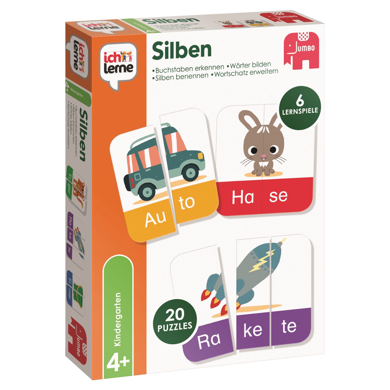 Jumbo Spiele Spiel Ich lerne Silben, Lernspiel, Lernspiel