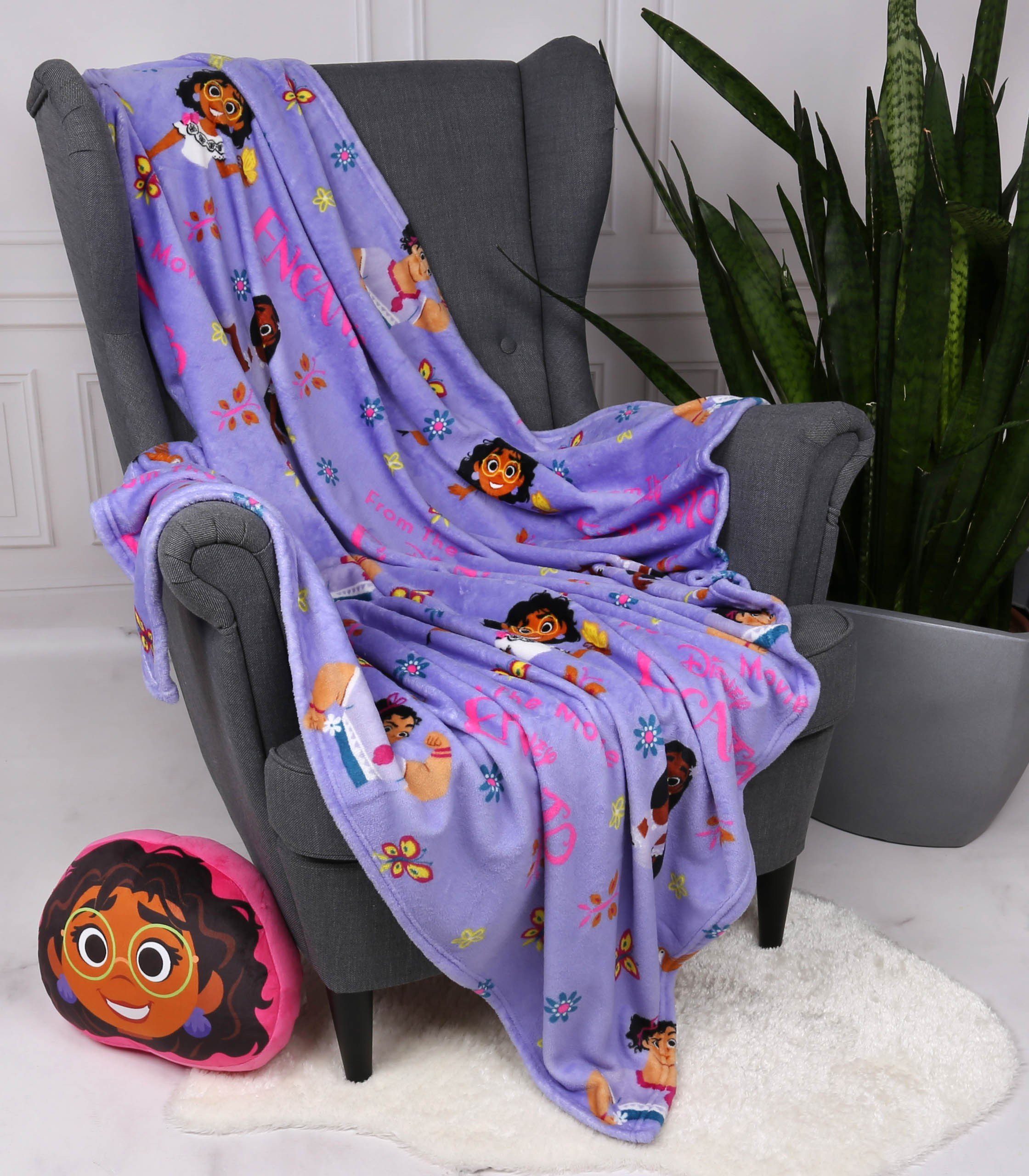 Plaid Encanto Disney Lila Tagesdecke/Decke 120x150 günstig online kaufen