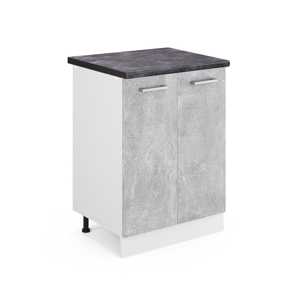 Vicco Unterschrank R-Line, Beton/Weiß, 60 cm, günstig online kaufen