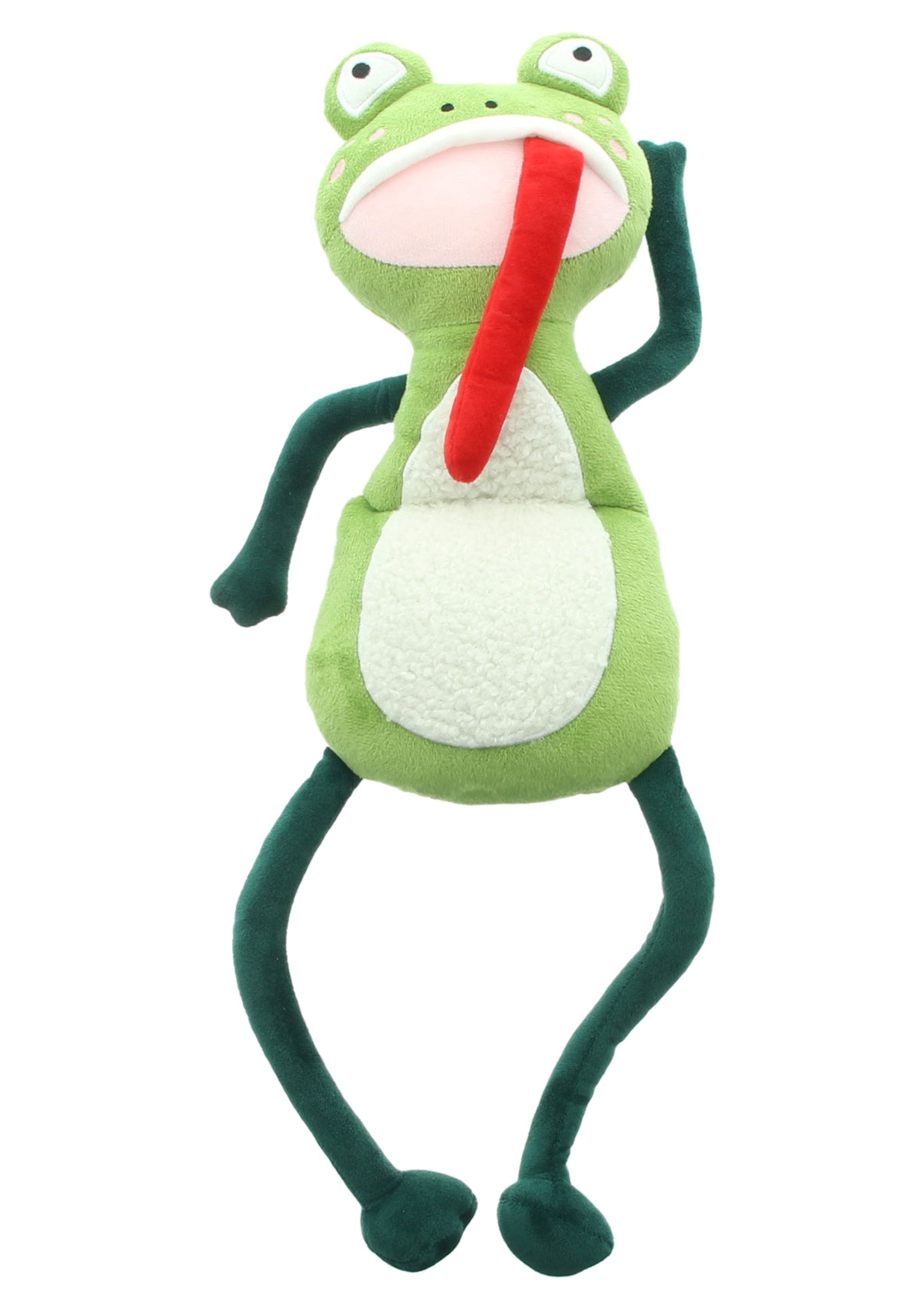 Dekoleidenschaft Bodentürstopper "Frosch" Türstopper für Glastüren, Boden Türkeil, Türpuffer flach, lustiger Tür- & Fensterstopper, aus Stoff, schwer