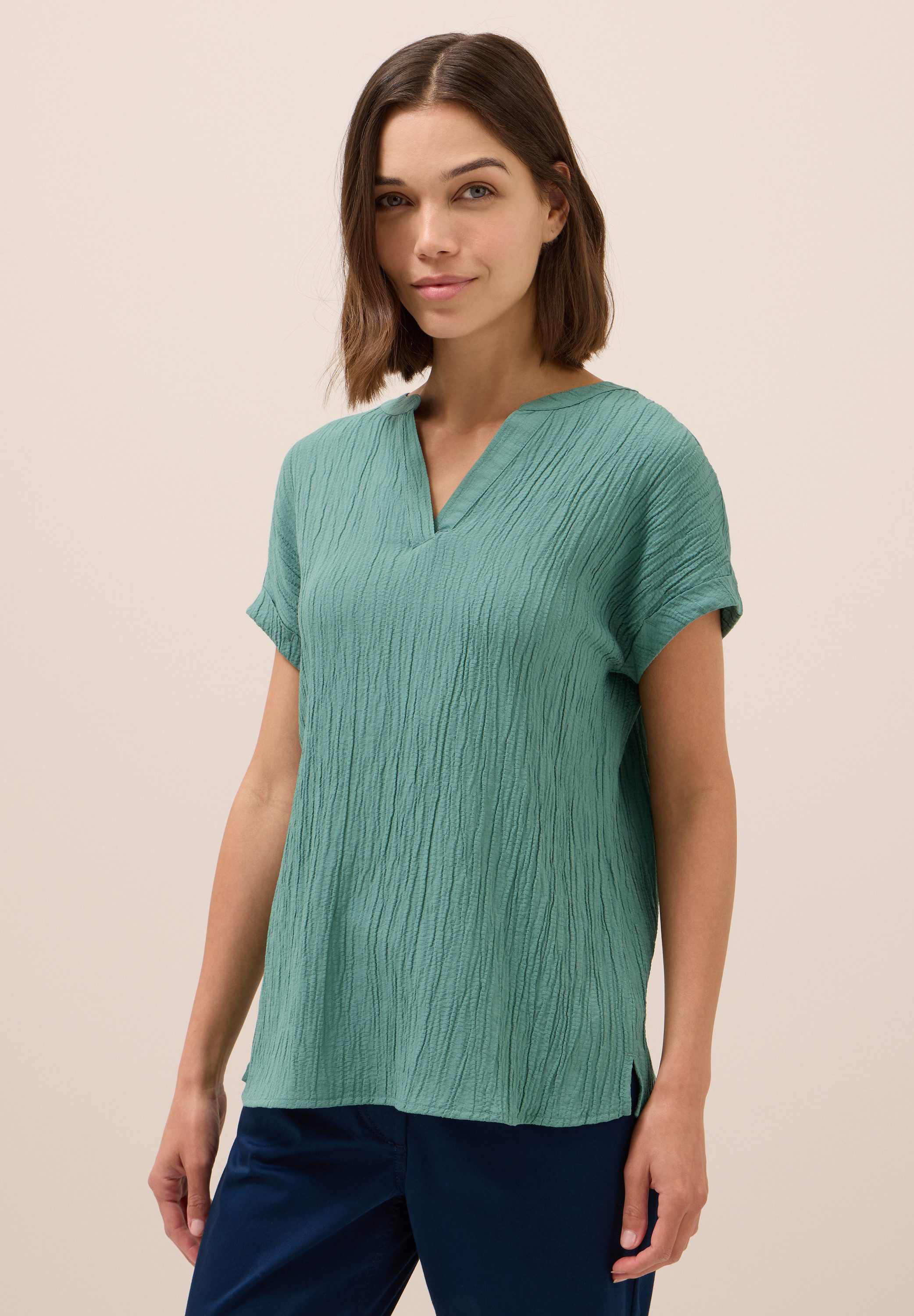 CECIL Shirtbluse mit Struktur-Muster günstig online kaufen