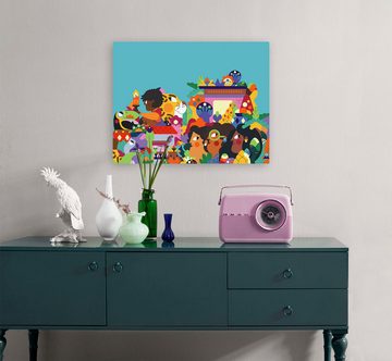 Komar Leinwandbild Keilrahmenbild - Encanto Colours of Columbia - Größe 40 x 30 cm, Disney (1 St)