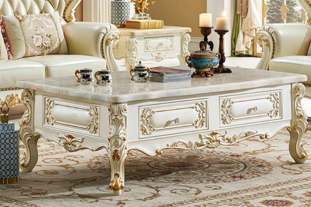 JVmoebel Couchtisch, Klassischer Couchtisch 150x90 großer Sofa Beistelltisch Marmor | Couchtische