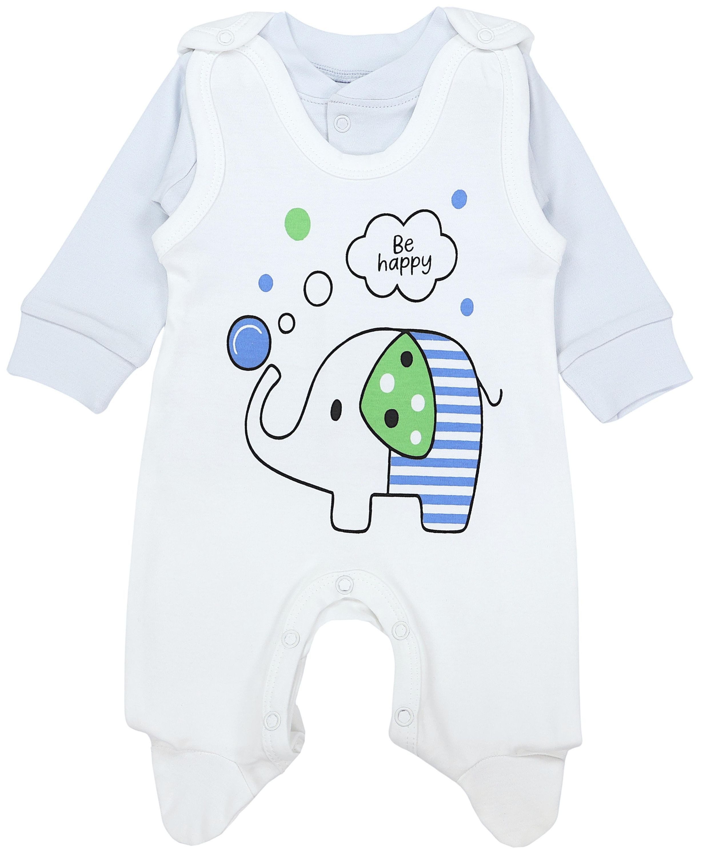 TupTam Strampler TupTam Baby Mädchen Jungen Strampler mit Langarmshirt Aufdruck Spruch