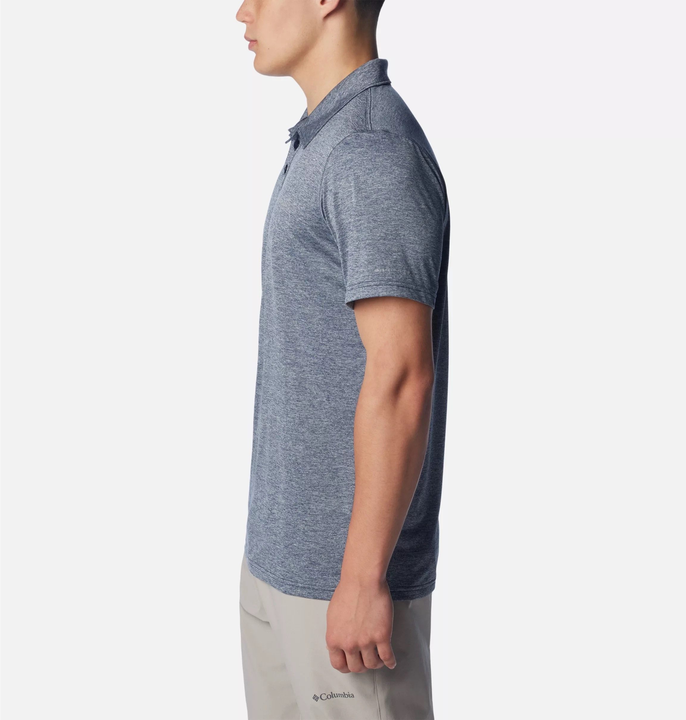 Columbia Poloshirt Columbia Hike Polo Kurzarm-Design, mit Polokragen und Rundhals, aus Polyester – Bild 4 von 5
