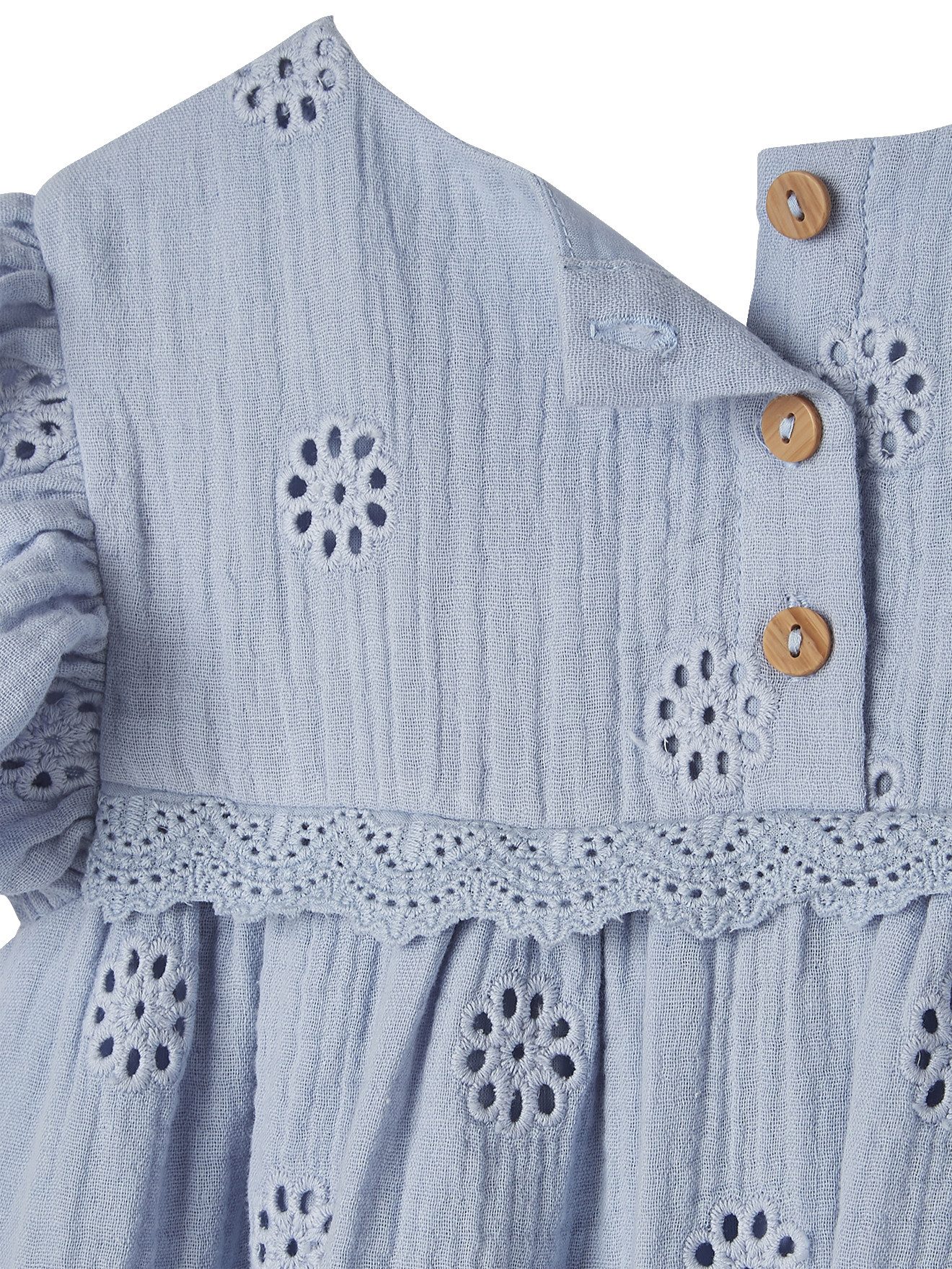 vertbaudet Minikleid Mädchen Musselinkleid