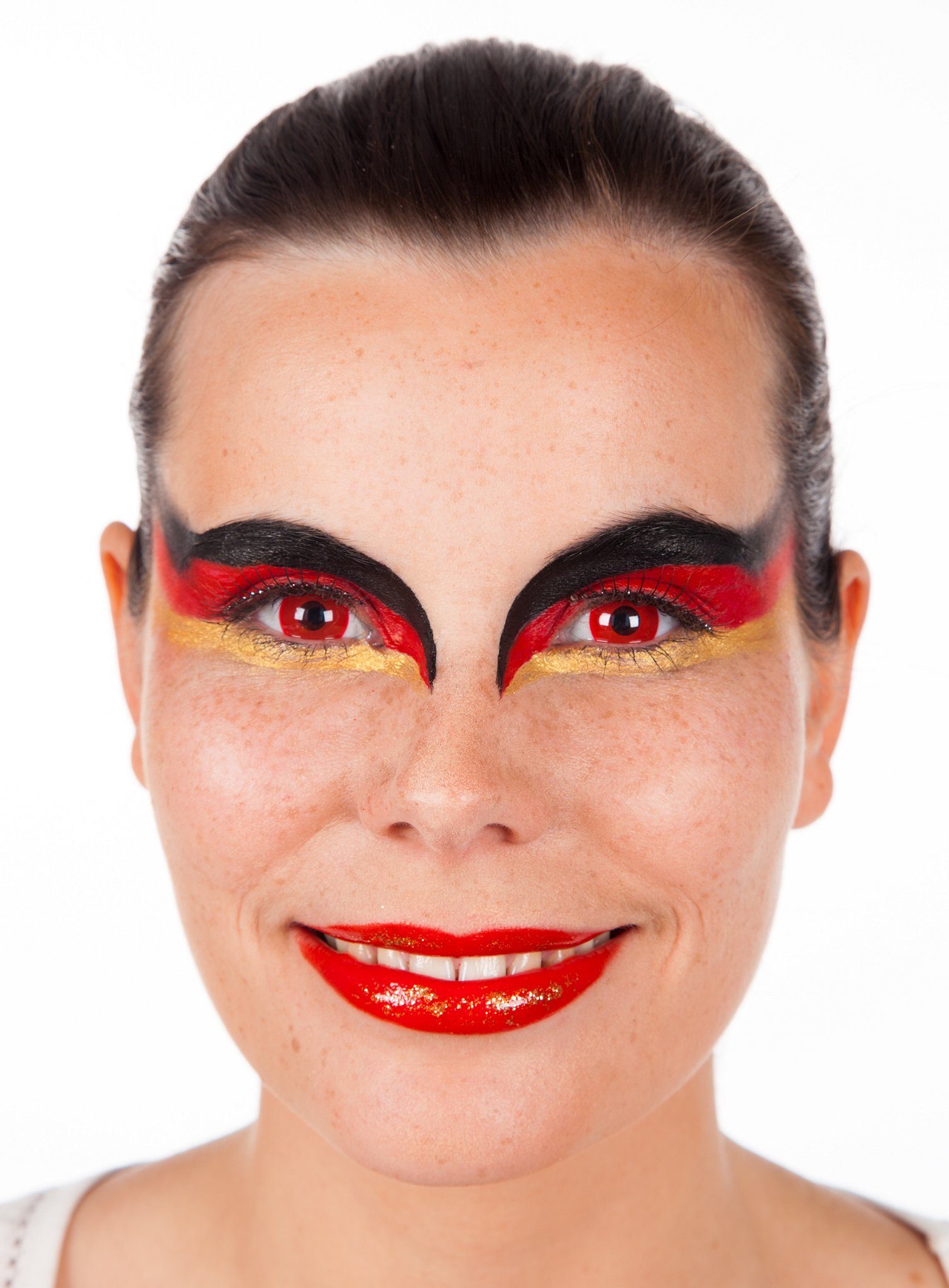 Maskworld Schmink-Set Make-up Set Deutschland, Fan Schminkset mit perfekt abgestimmten Komponenten