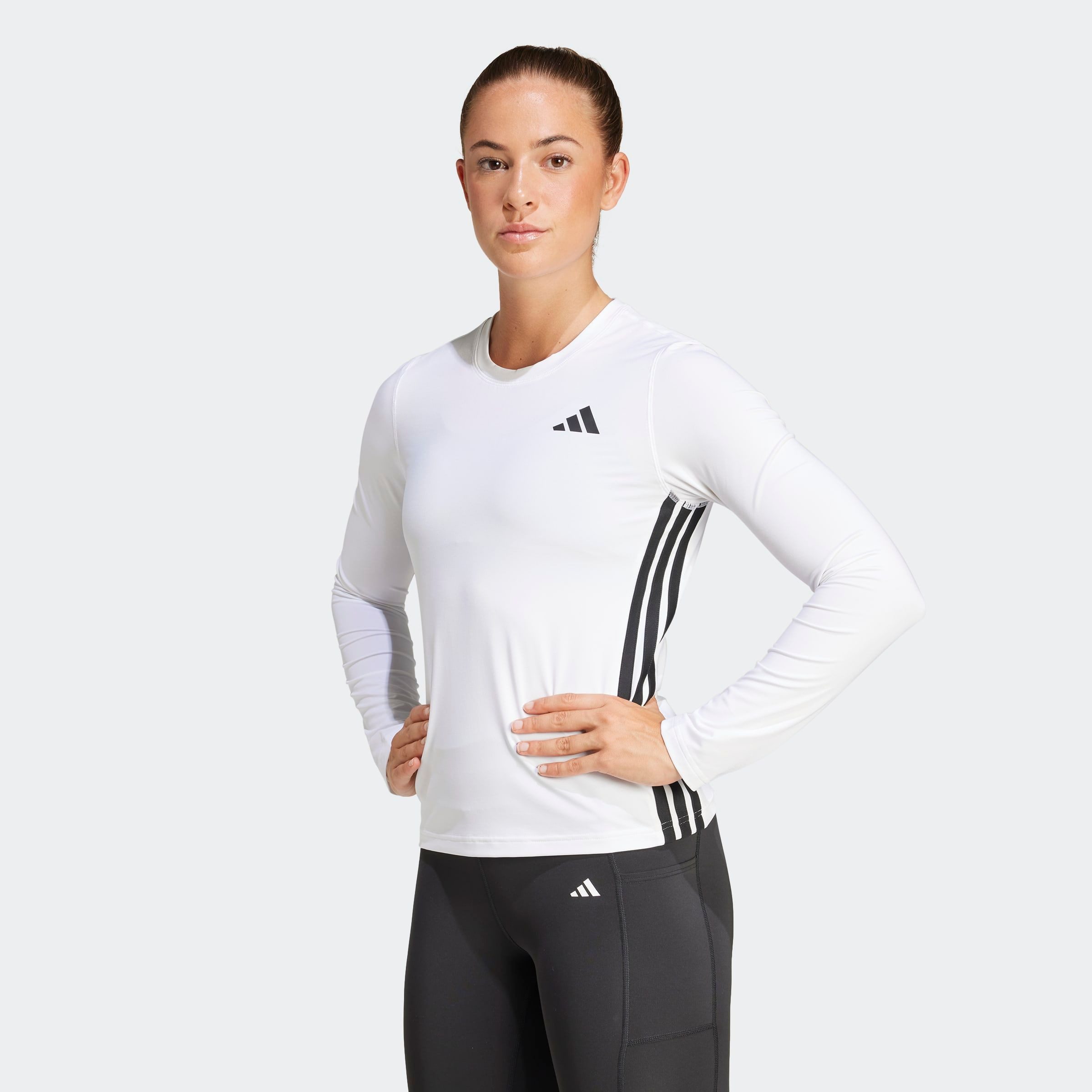 adidas Performance Funktionsshirt ESSENTIALS 3-STREIFEN WORKOUT LONGSLEEVE günstig online kaufen