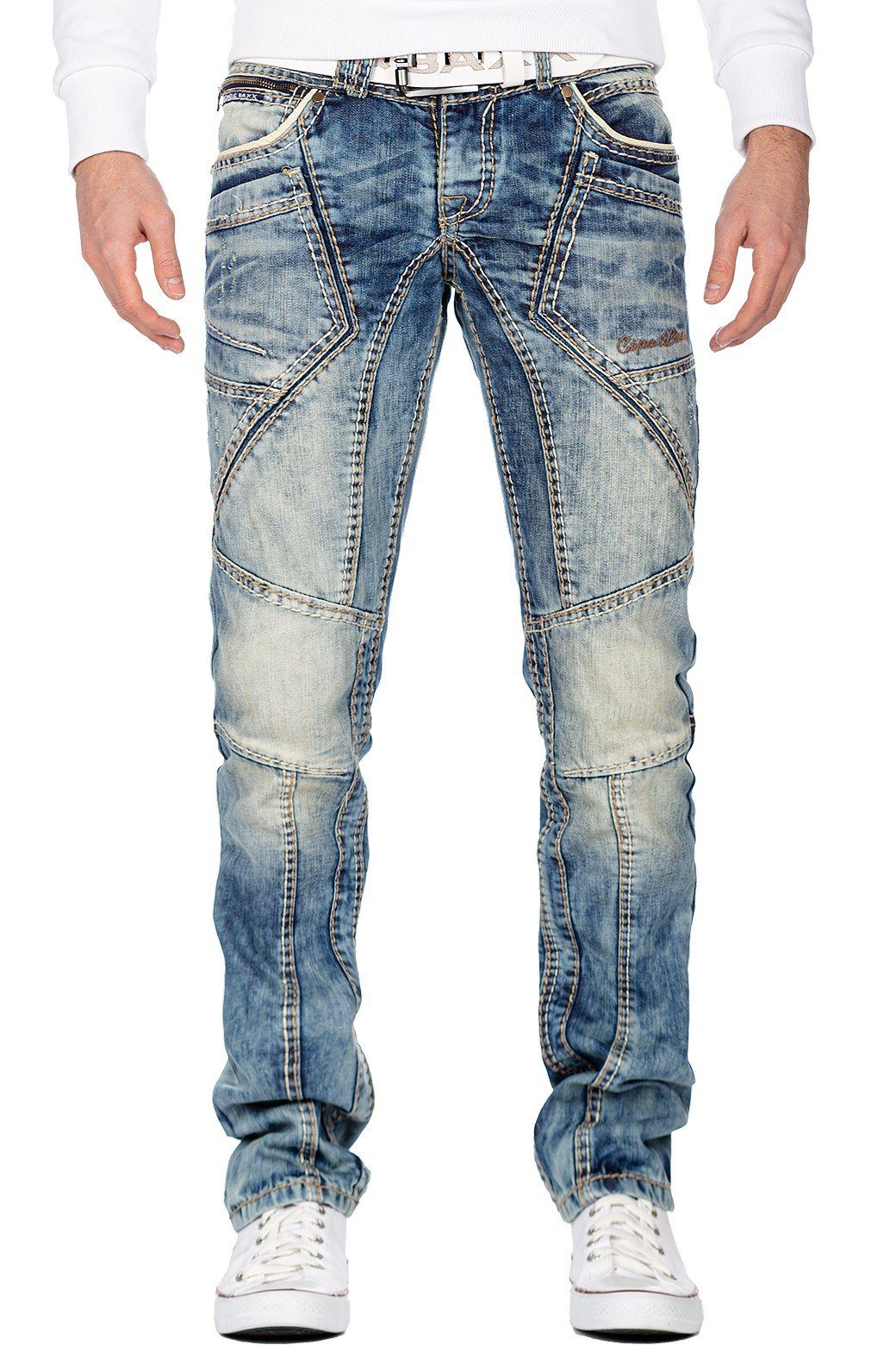 Cipo & Baxx Regular-fit-Jeans Hose BA-CD535 günstig online kaufen