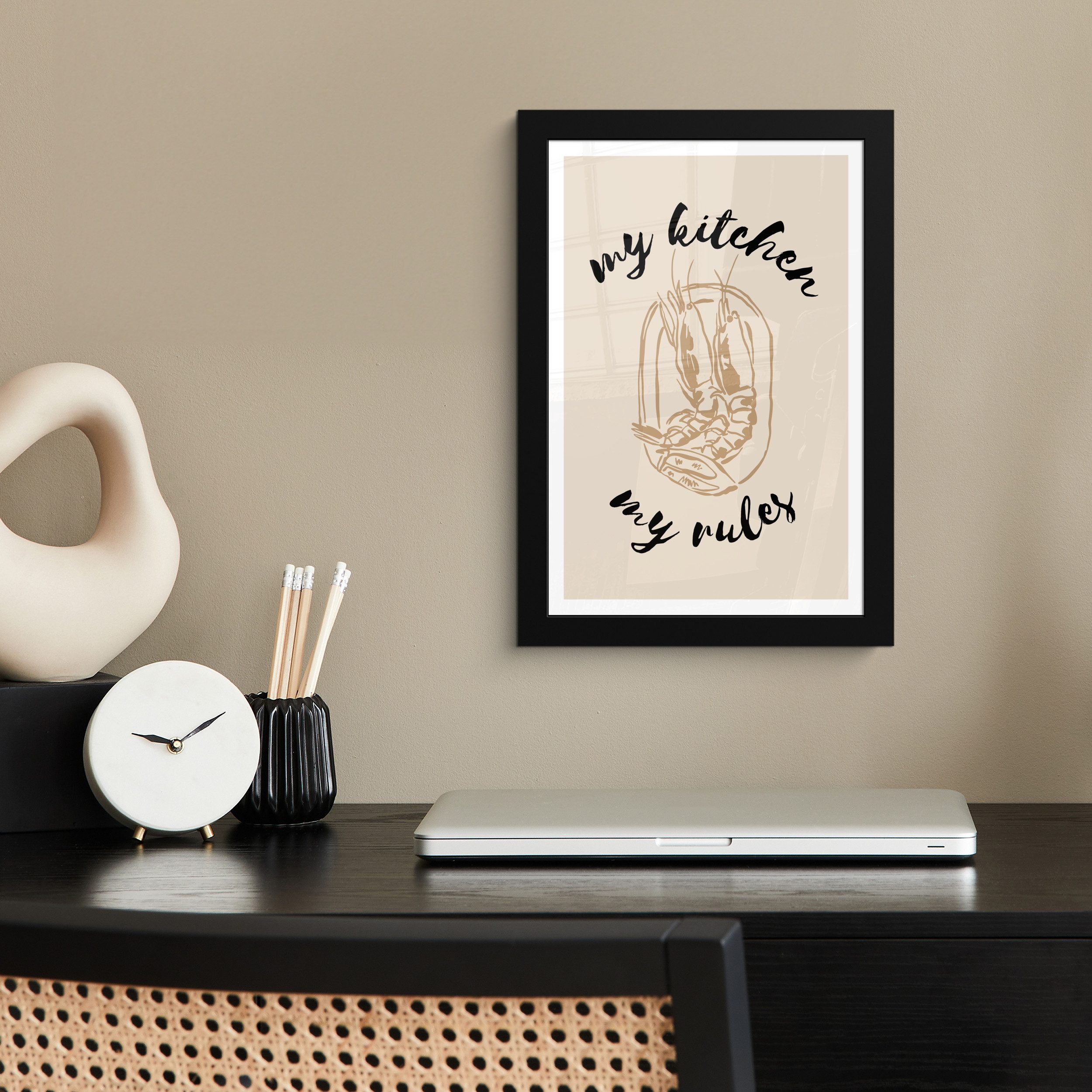 MuchoWow Poster Beige - Shrimps - günstig online kaufen