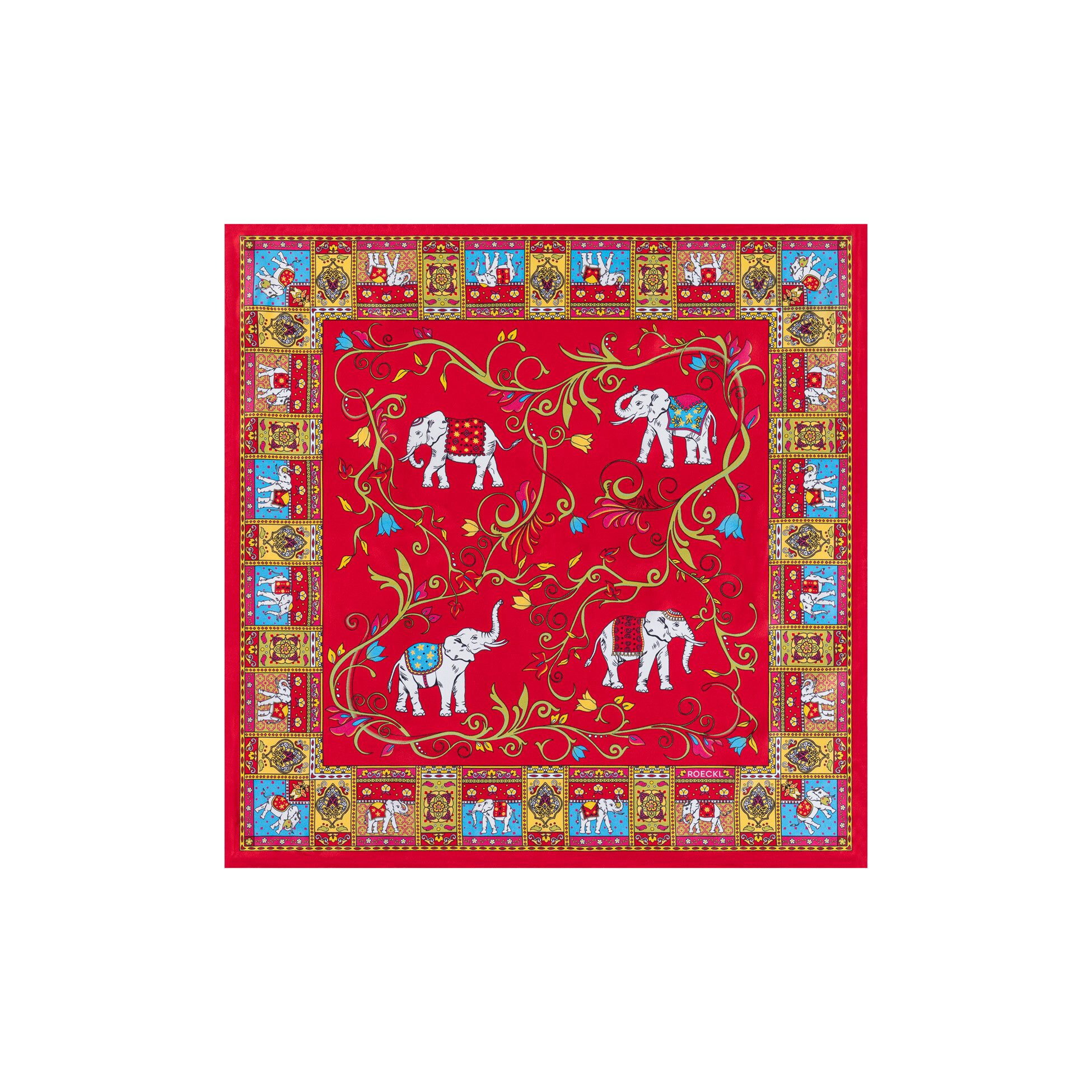 Roeckl Nickituch LUCKY ELEPHANT, Nicki Seidentuch mit Elefanten Print günstig online kaufen