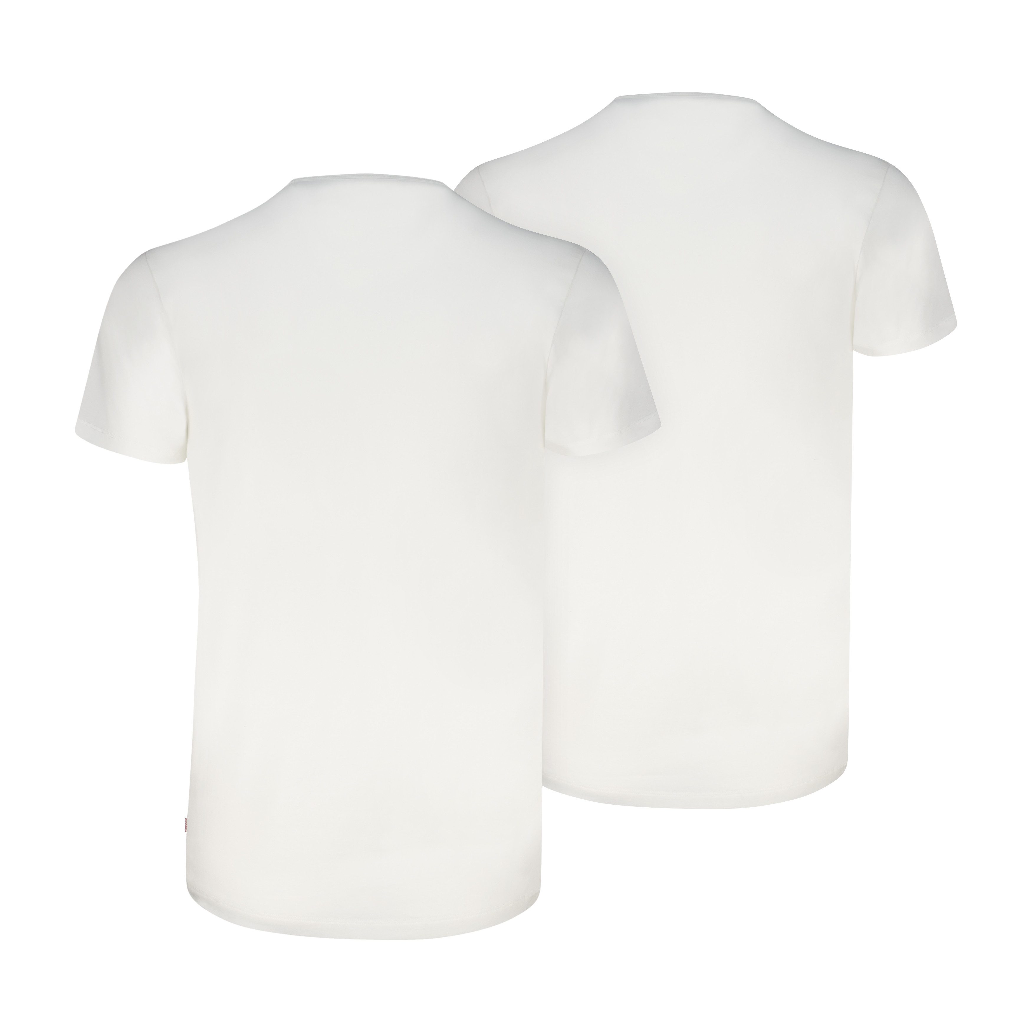 Levi's® T-Shirt LEVIS MEN V-NECK (2er Pack) mit V-Ausschnitt und kurzen Ärmeln