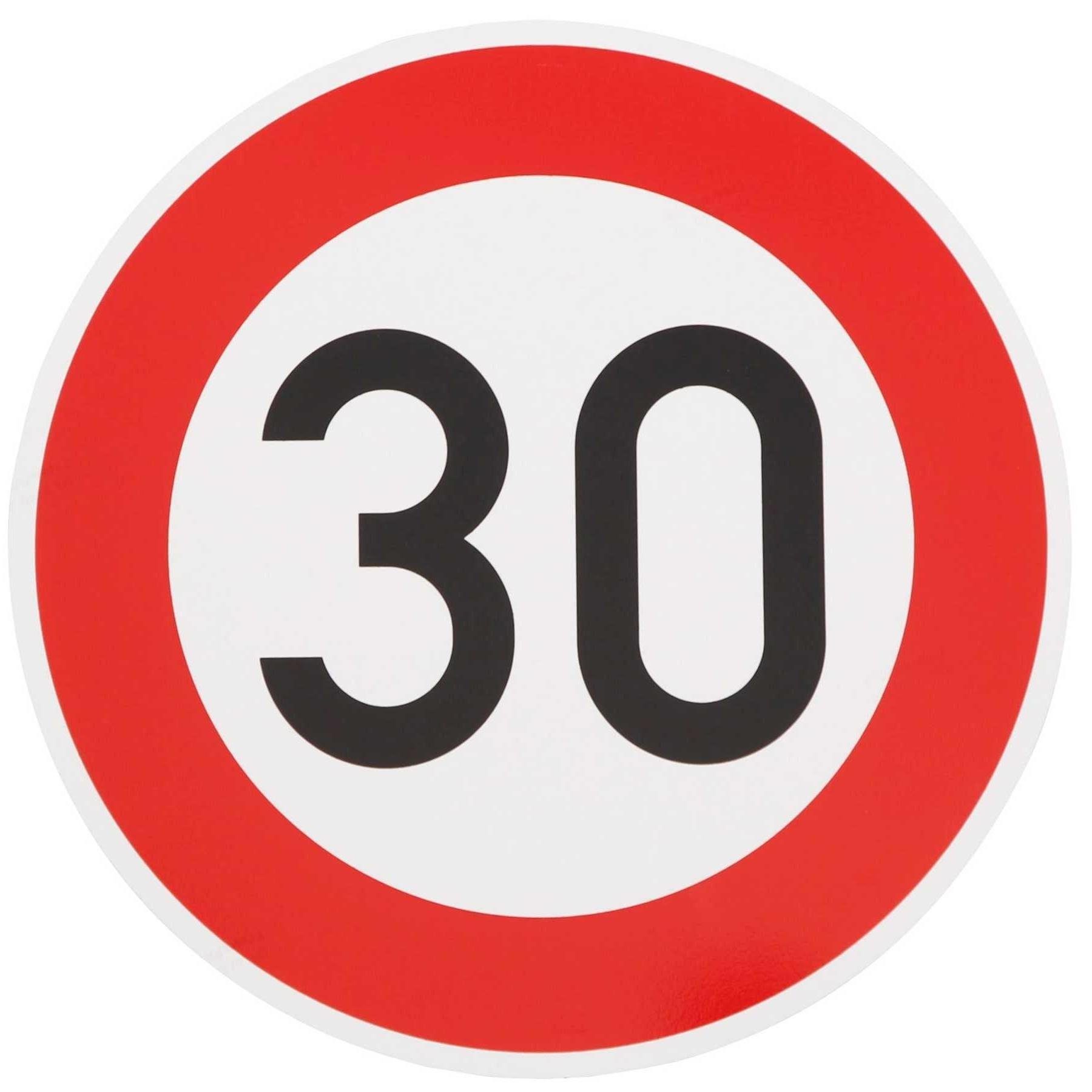 BauSupermarkt24 Verkehrsschild ORIGINAL Verkehrszeichen Nr. 274-30 " 30km/h " 60 cm Ø