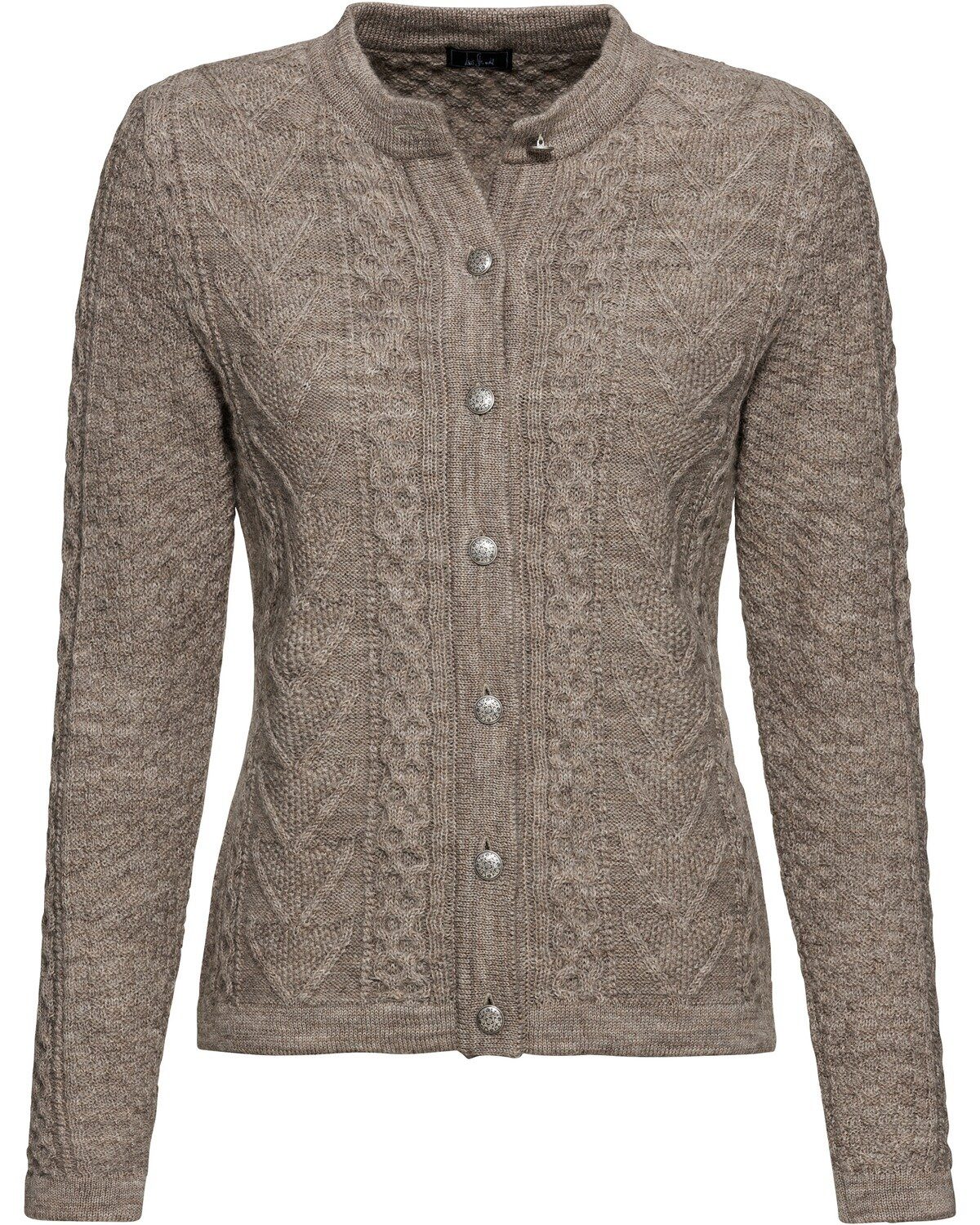 Luis Steindl Strickjacke Strickjacke Wabenmuster Beige