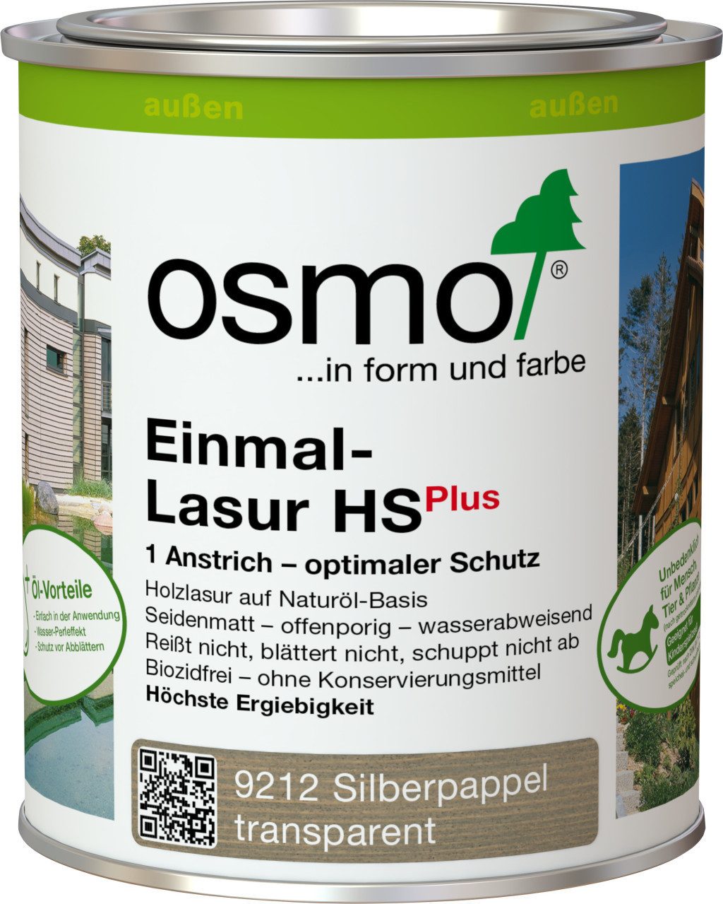Osmo Lasur Osmo Einmal-Lasur HS Plus 750 ml silberpappel