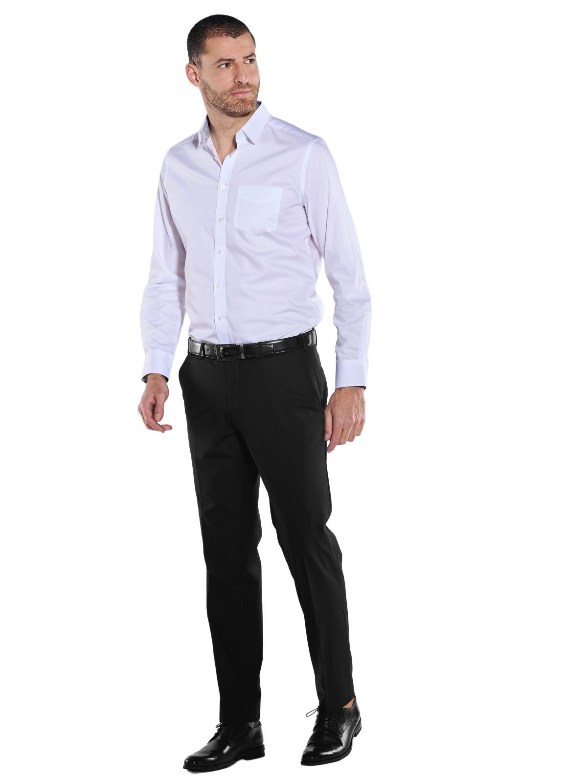 Engbers Anzughose Herren Anzug-Hose regular "My Favorite", Schwarz
