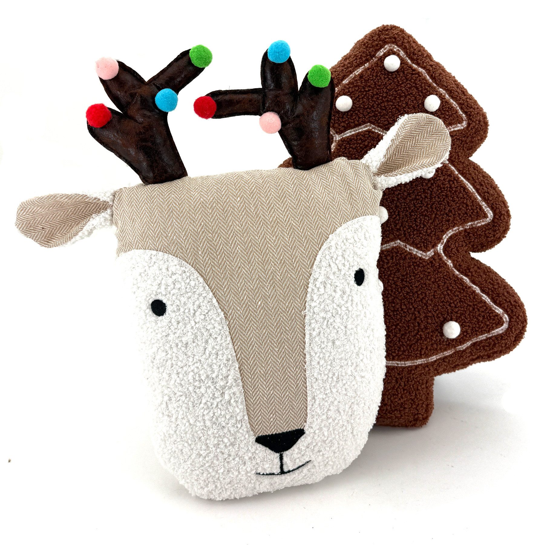 heimtexland Dekokissen Deko Kuschelkissen Weihnachten Weihnachtskissen, Ren günstig online kaufen