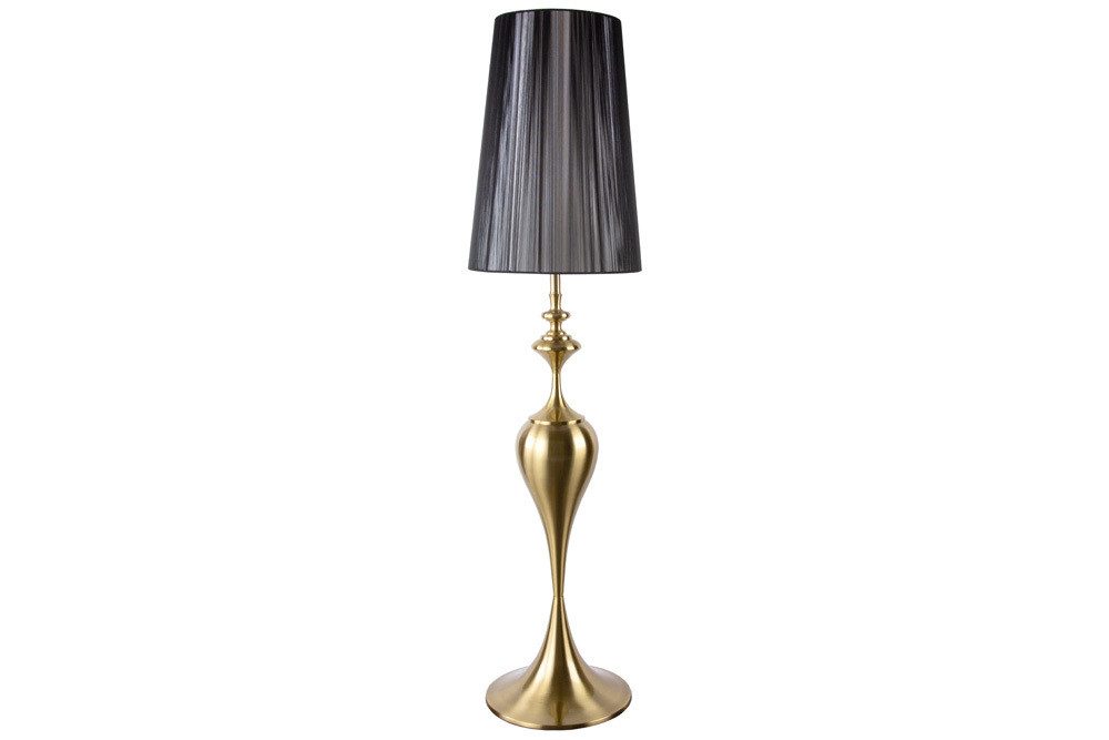 riess-ambiente Stehlampe LUCIE 160cm gold / schwarz, ohne Leuchtmittel, Metall · gebürstet · Wohnzimmer · Barock. € 294,95