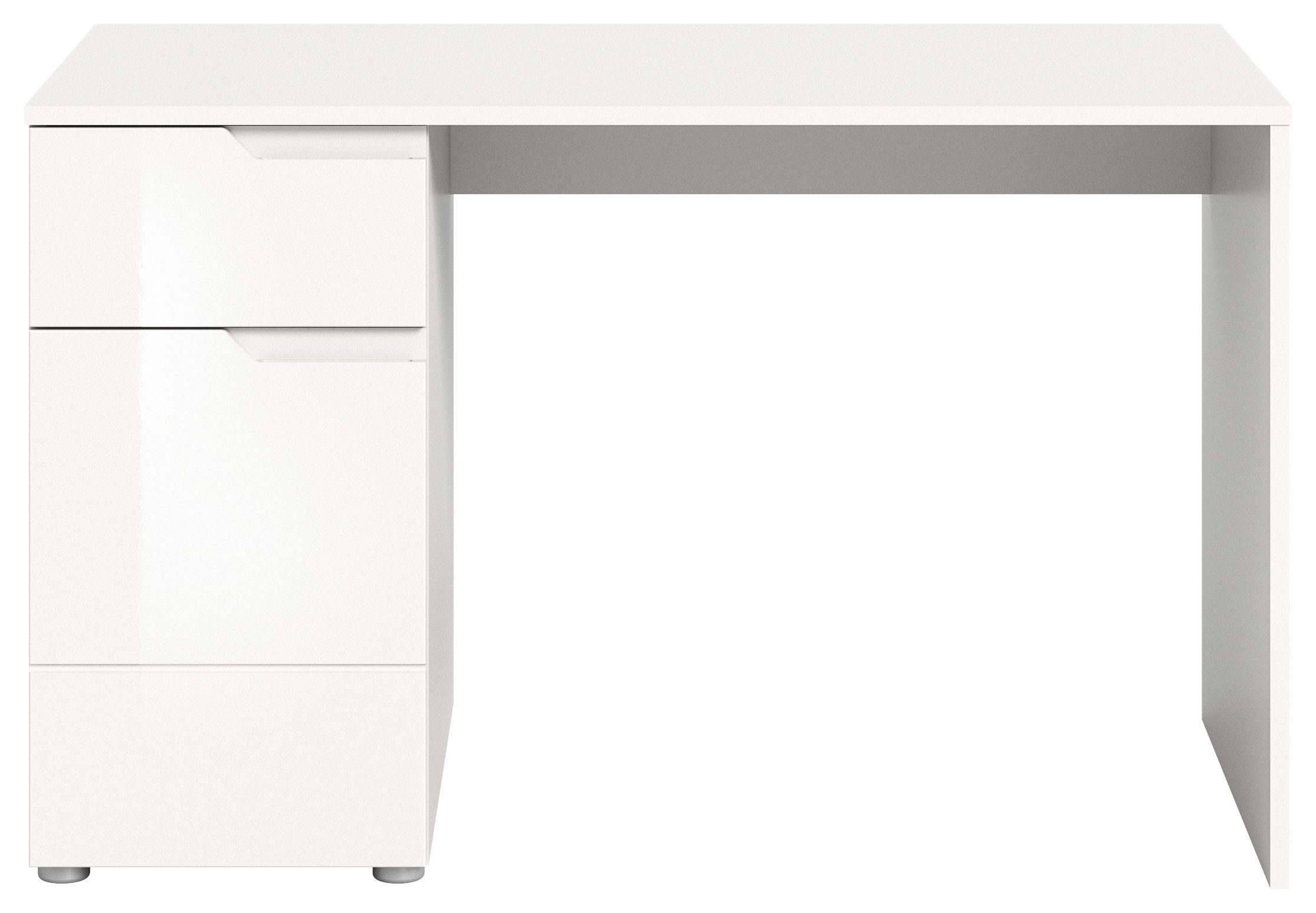 INOSIGN Schreibtisch CAPRI, 1 Schubkasten & 1Tür inkl. eingefasster Griffmu günstig online kaufen