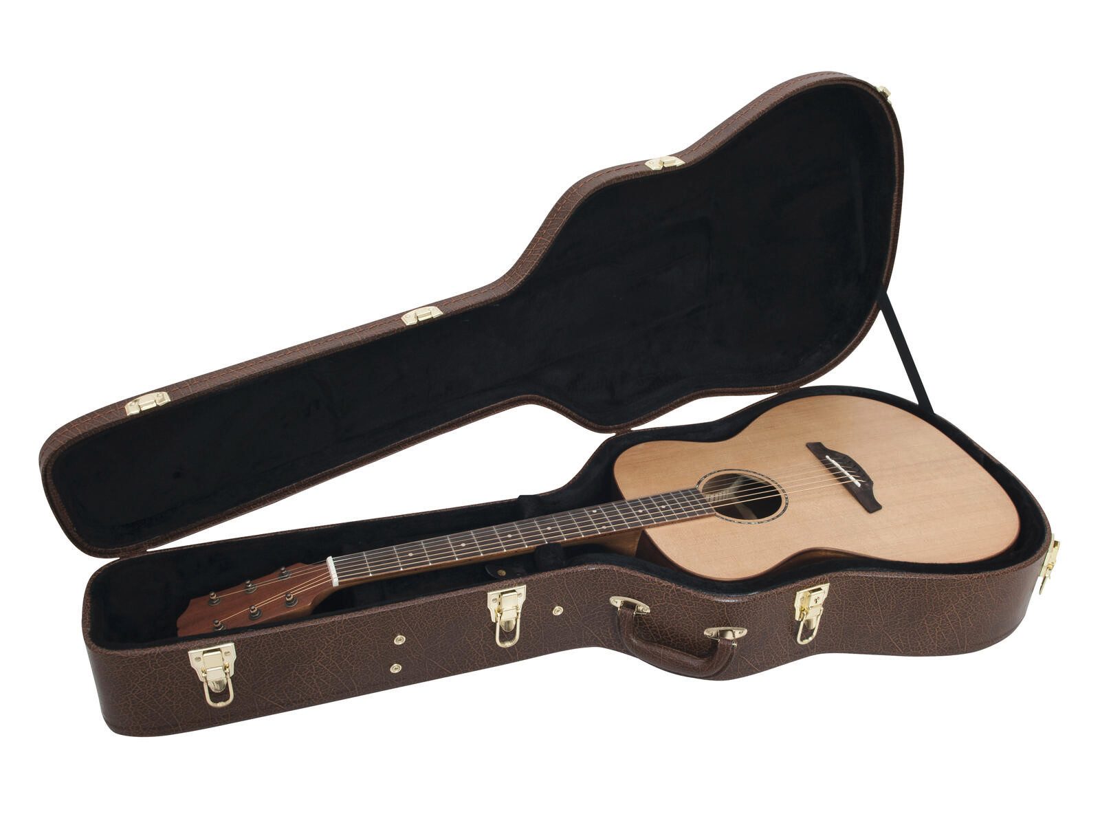 Gitarrentasche DIMAVERY Form-Case Western-Gitarre, braun