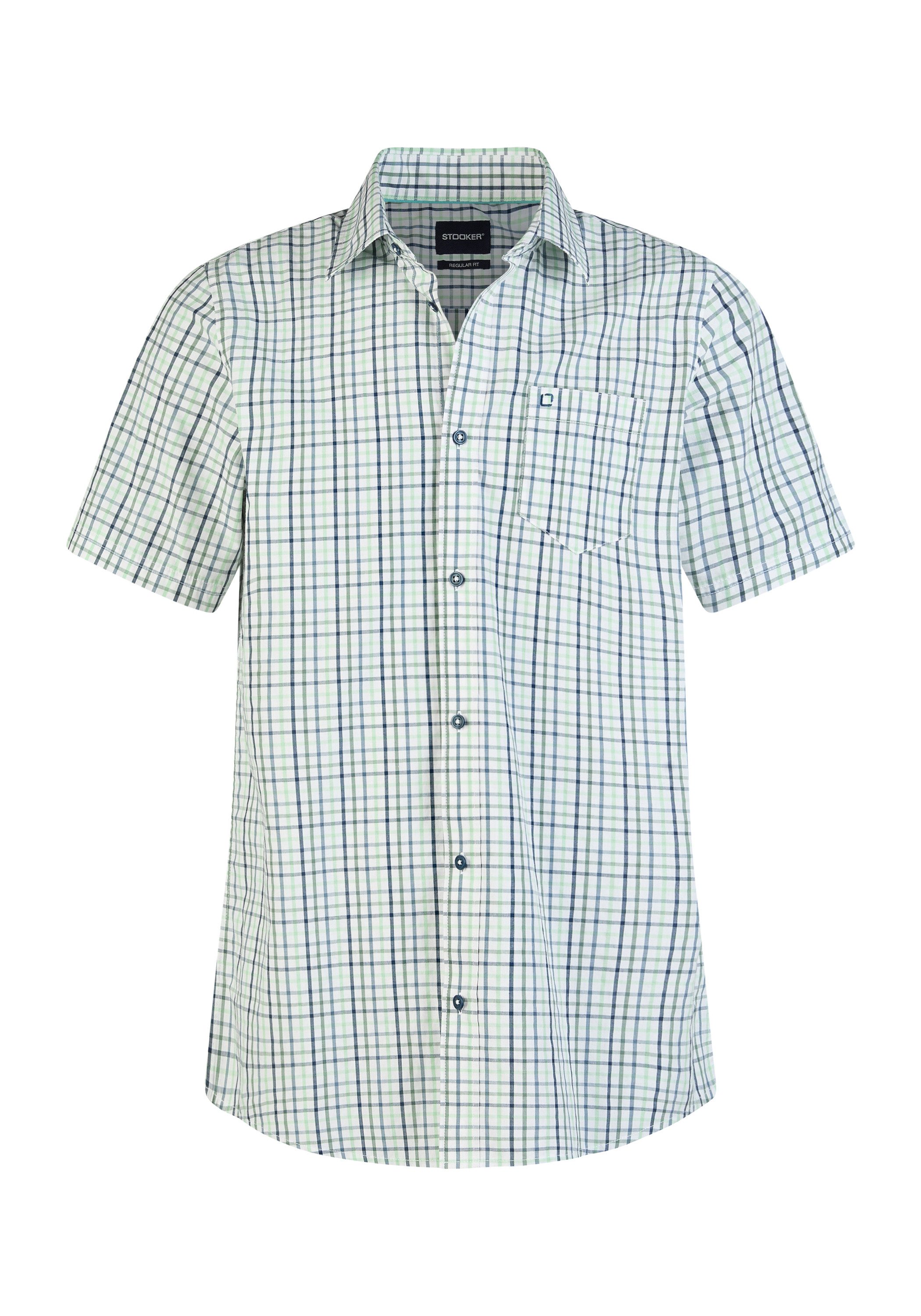 Stooker Men Kurzarmhemd HUDSON Kurzarm-Hemd Stooker HUDSON Herren Kurzarmhemd Regular Fit – Bild 4 von 4