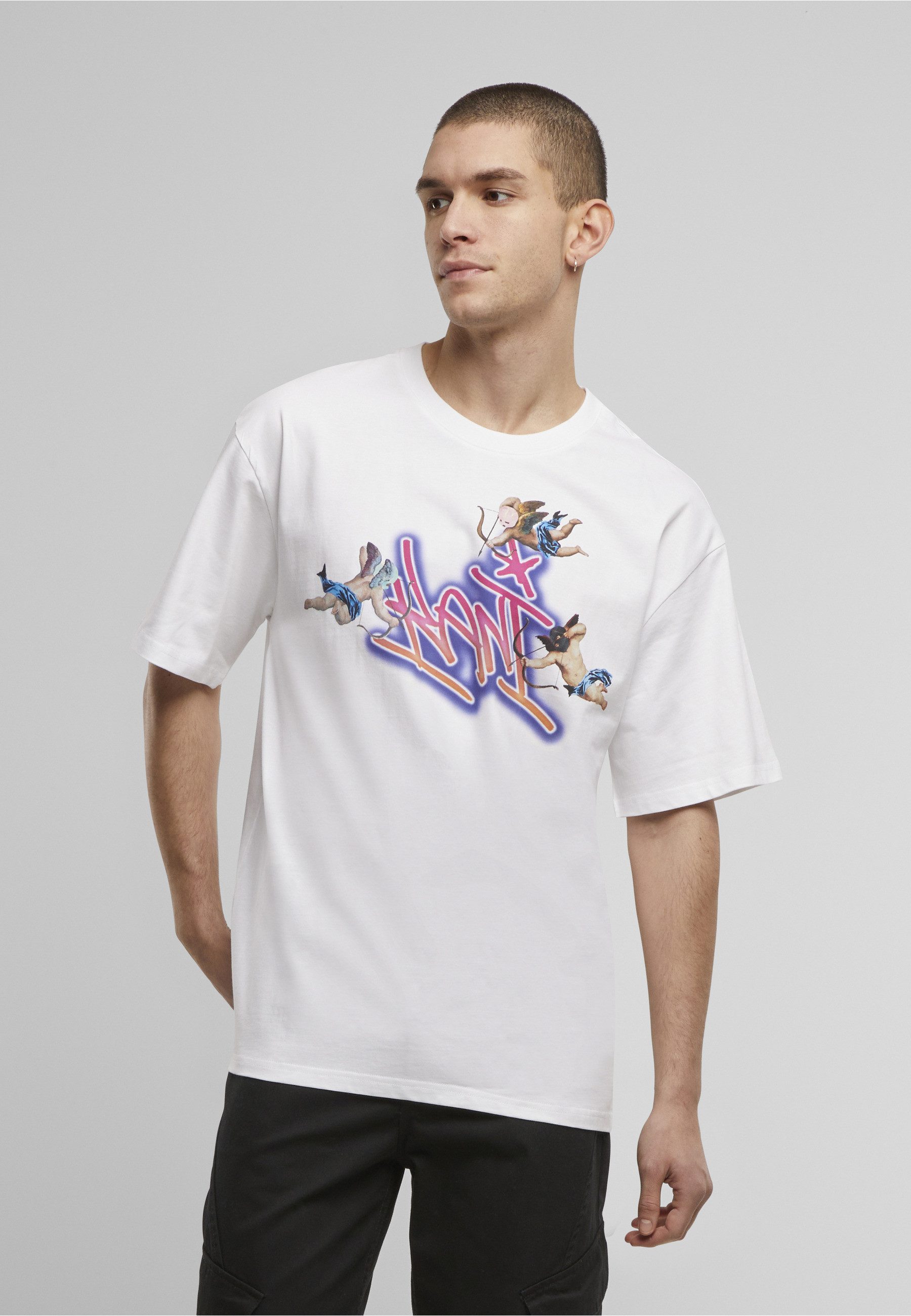 Karl Kani T-Shirt Karl Kani Woven Signature Airbrush Amor Tee (1-tlg)