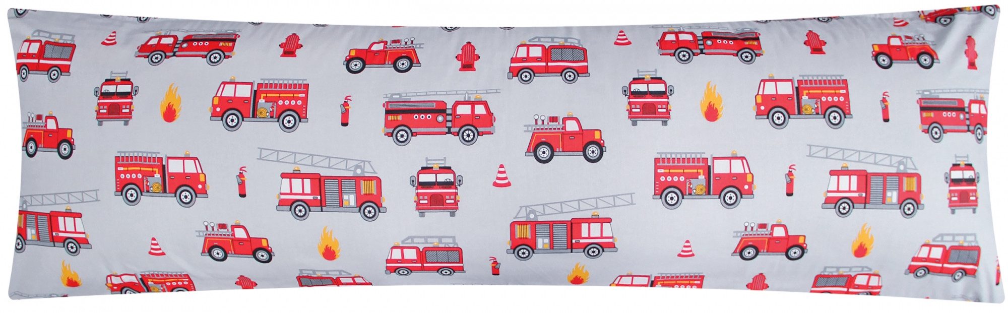 Heubergshop Seitenschläferkissenbezug, (1 Stück), 40x145cm Feuerwehr grau r günstig online kaufen