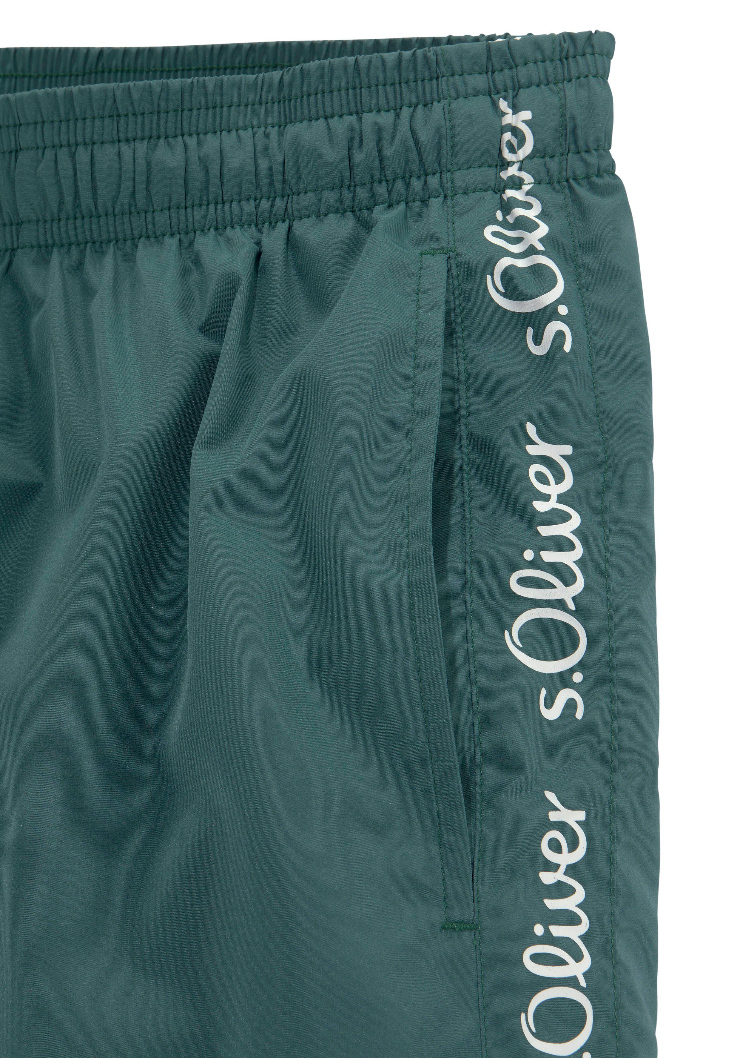 s.Oliver Badeshorts mit Markenschriftzügen