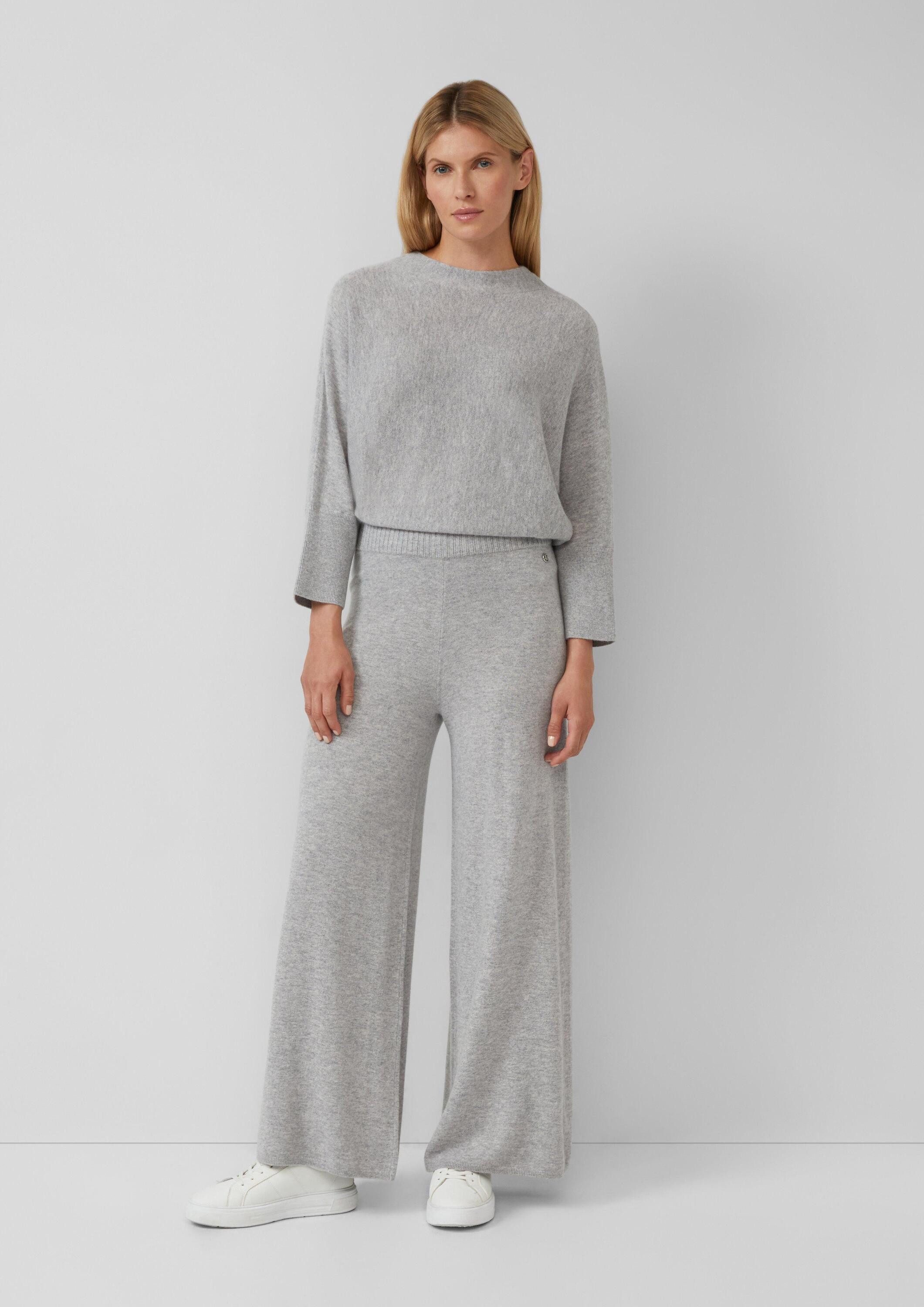 s.Oliver Chinos Hose Hochwertige Strickhose aus Kaschmirmix mit Extra-Wide- günstig online kaufen