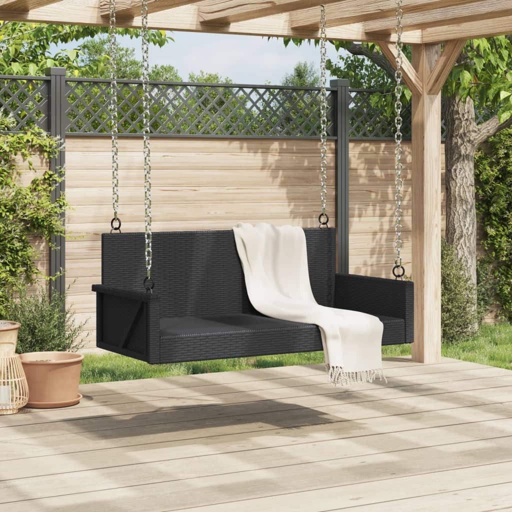 vidaXL Gartenbank Hängebank Schwarz 119x56x48 cm günstig online kaufen