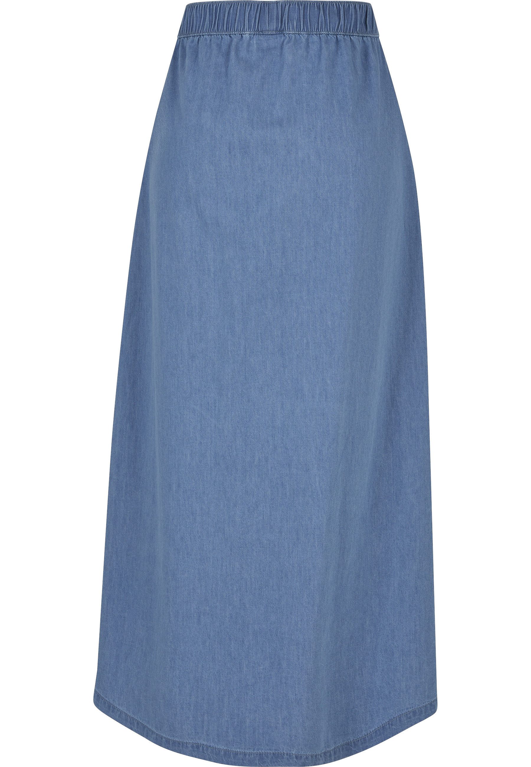 URBAN CLASSICS Sommerrock Urban Classics Damen Ladies Long Wide Light Denim günstig online kaufen