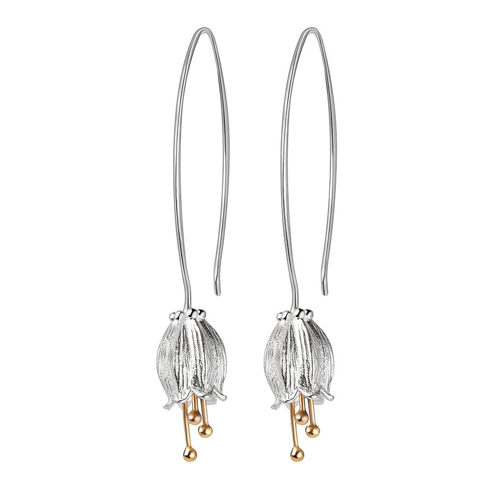 Runde Perlé Paar Creolen handgefertigte große Creolen Maiglöckchen, (inkl. günstig online kaufen