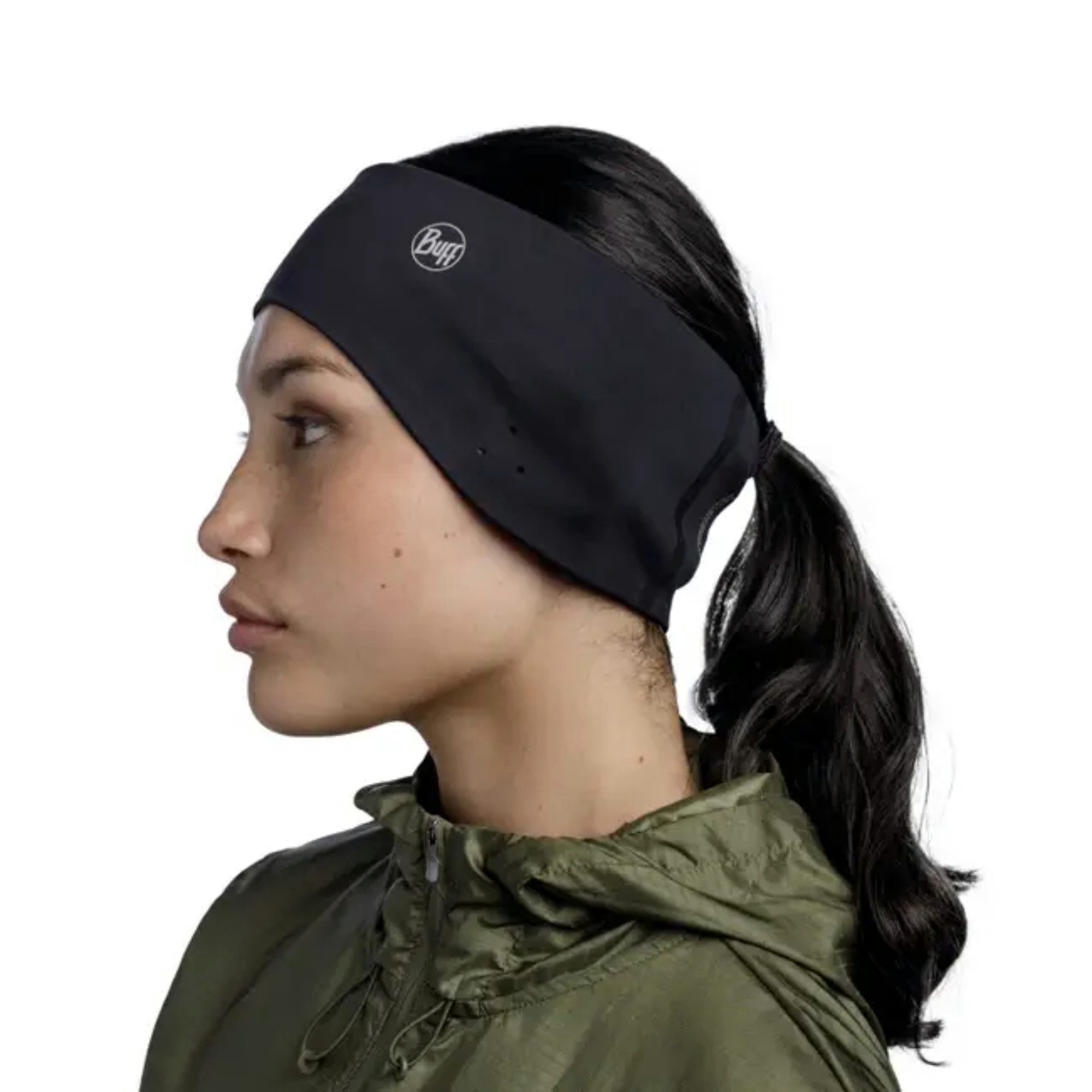 Buff Stirnband Windproof Headband - Black Logo