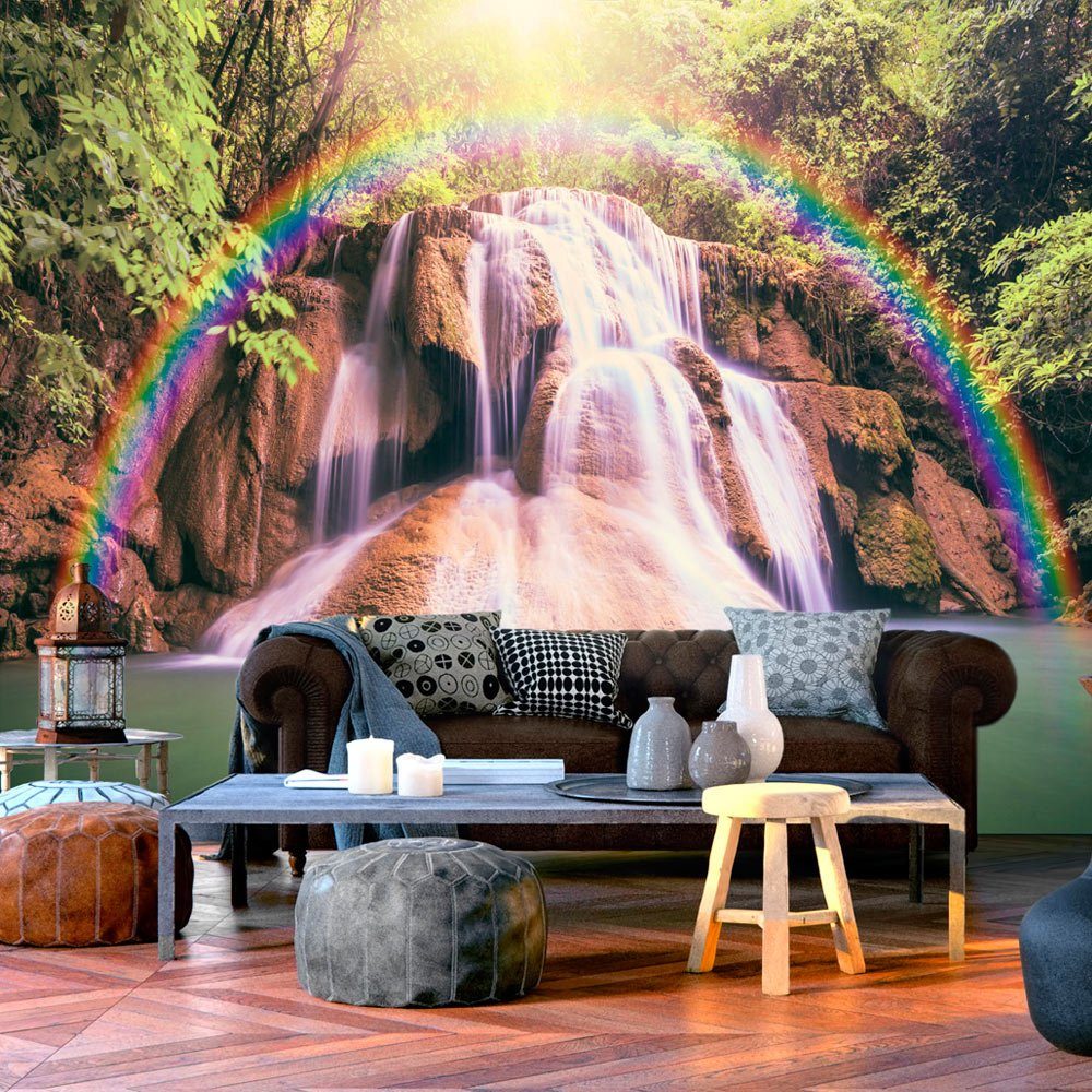 KUNSTLOFT Vliestapete Magical Waterfall 1x0.7 m, halb-matt, lichtbeständige Design Tapete