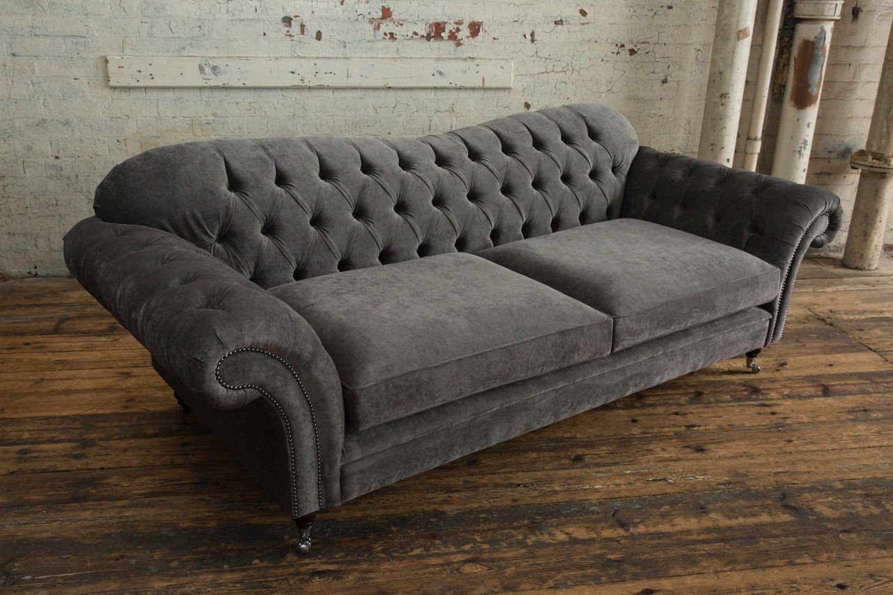 Design Chesterfield-Sofa, JVmoebel 240 Sofa 4 Chesterfield Sofa Sitzer cm Couch