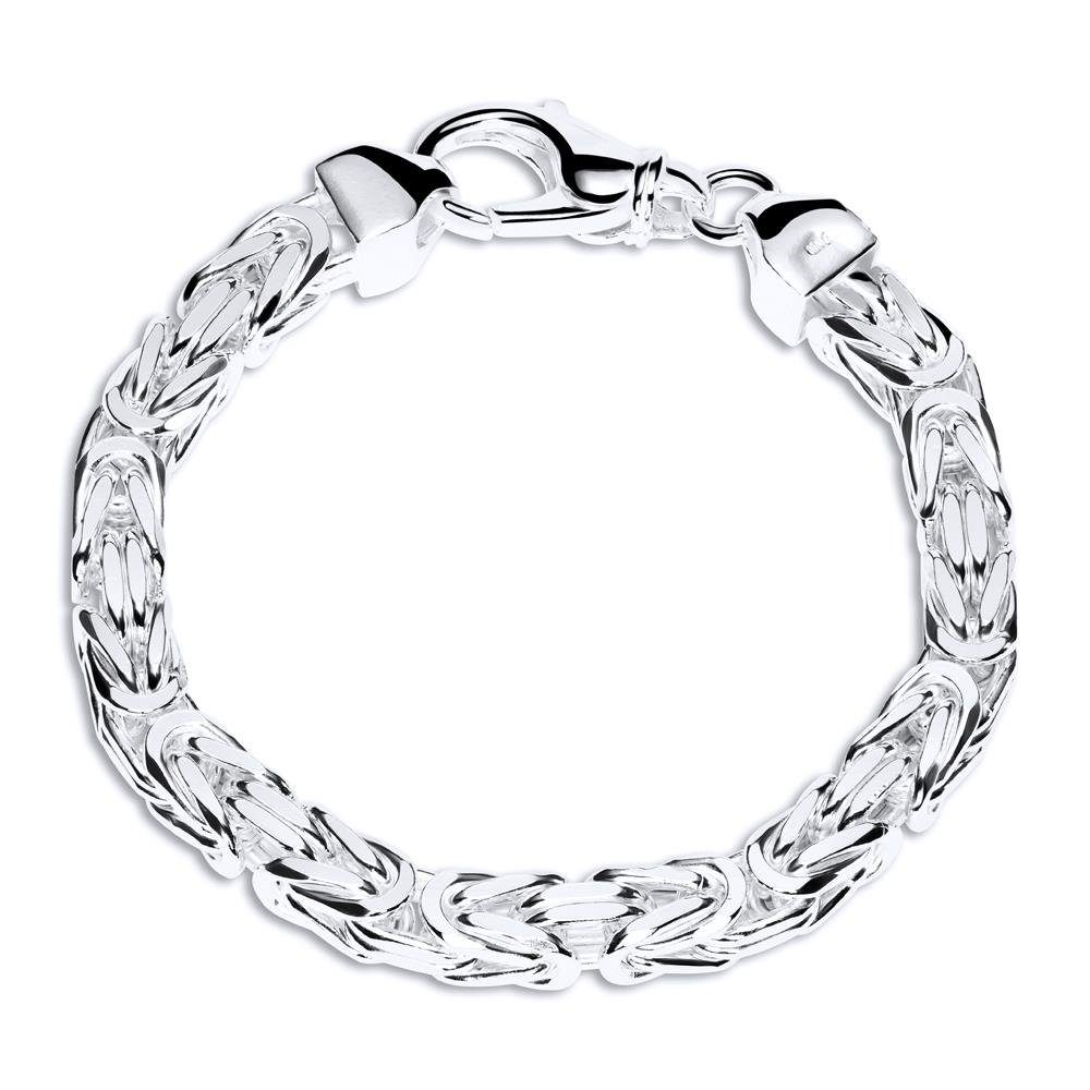 JEWLIX Königsarmband 925 Königsarmband breit Silberarmband: Silber 7,5mm