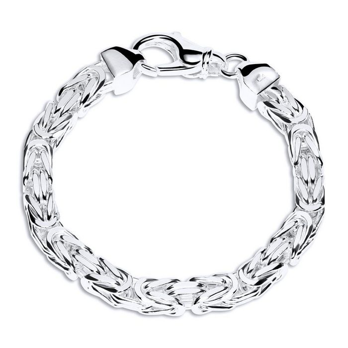 JEWLIX Königsarmband 925 Silberarmband: Königsarmband Silber 7 5mm breit