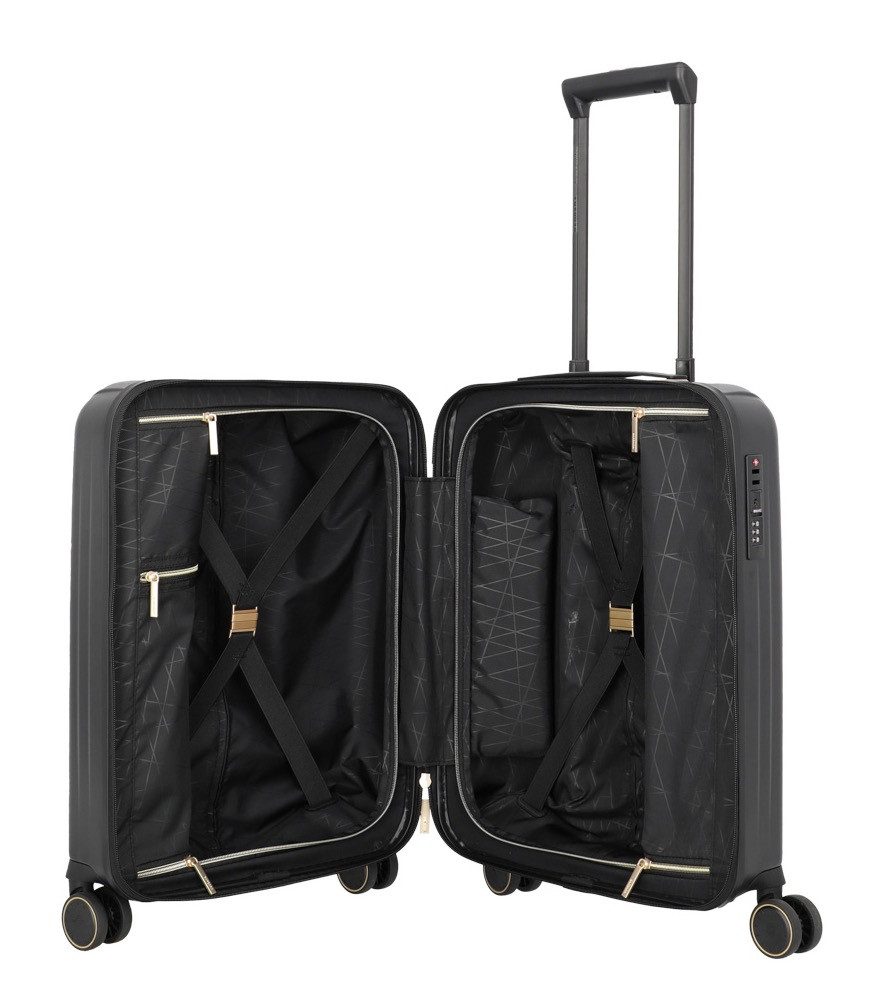 travelite Hartschalen-Trolley BARBARA NOVELTY Reisekoffer Hartschale, 4 Rollen, Volumenerweiterung – stilvolles Reisegepäck